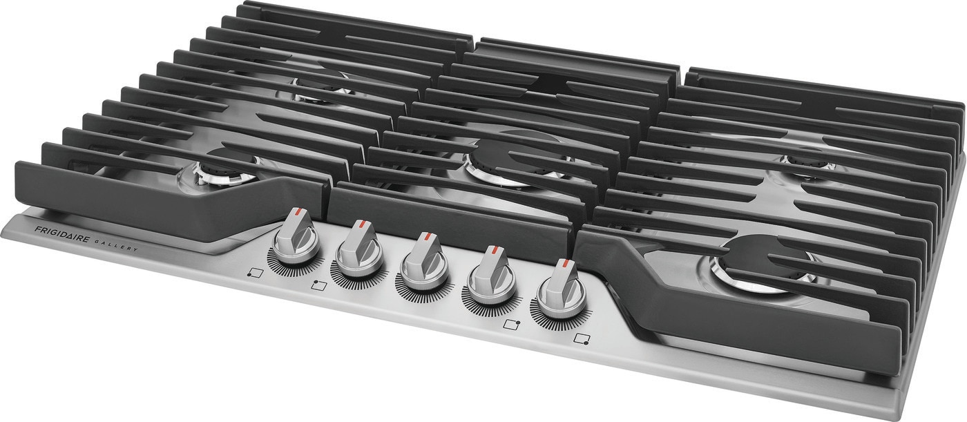 Frigidaire Gallery 36-in 5 burners Stainless steel Gas Cooktop