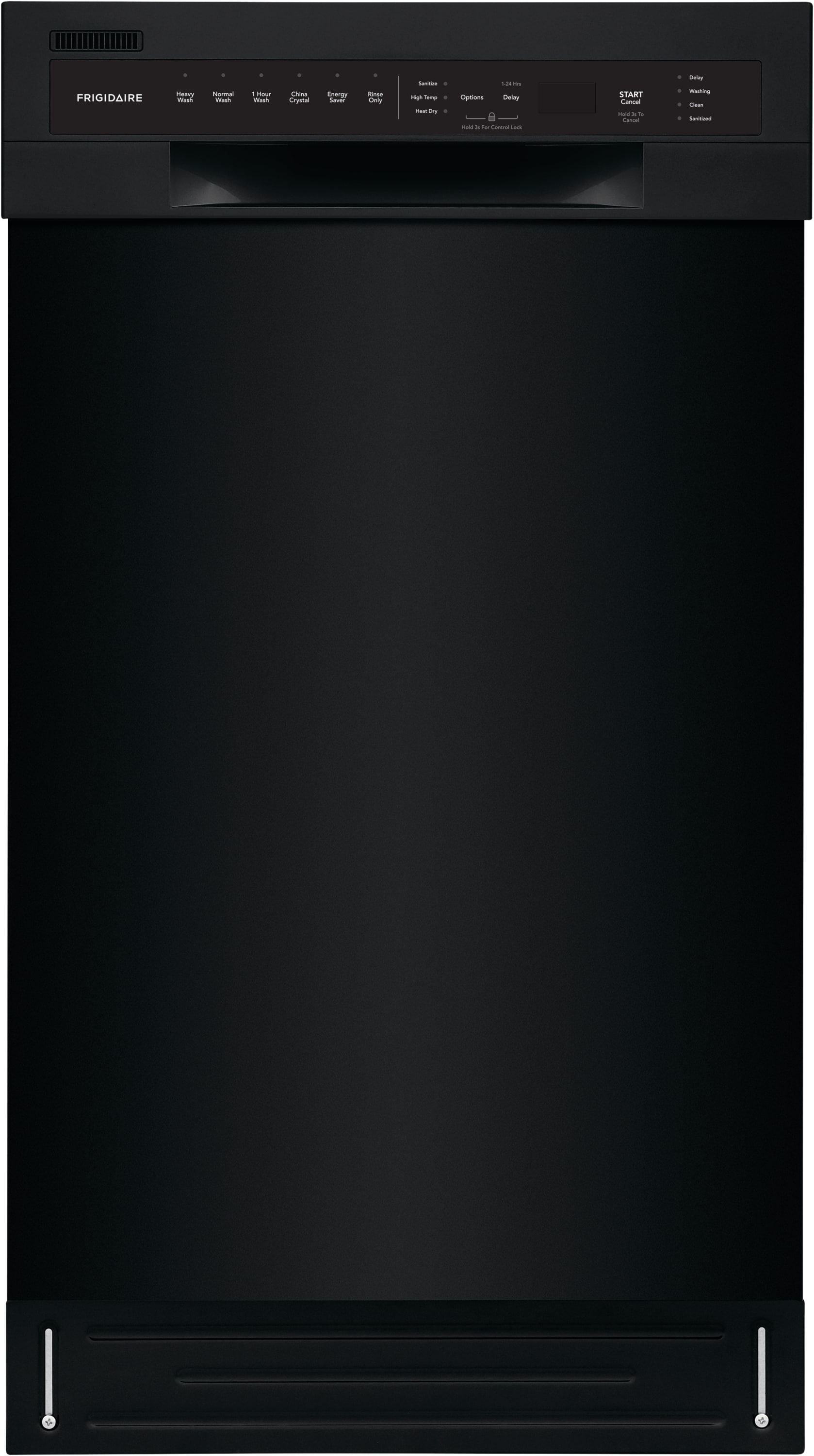 Frigidaire 52 Decibel and Hard Food Disposer Built In Dishwasher Black Common 18 in Actual 17 625 in ENERGY STAR