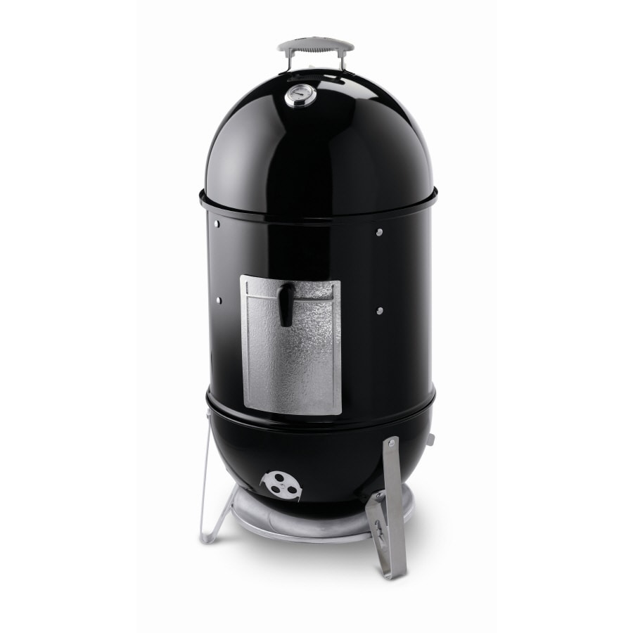 Weber 18-in Smokey Mountain Cooker 481-Sq. in Black Porcelain-Enamel Vertical Charcoal Smoker