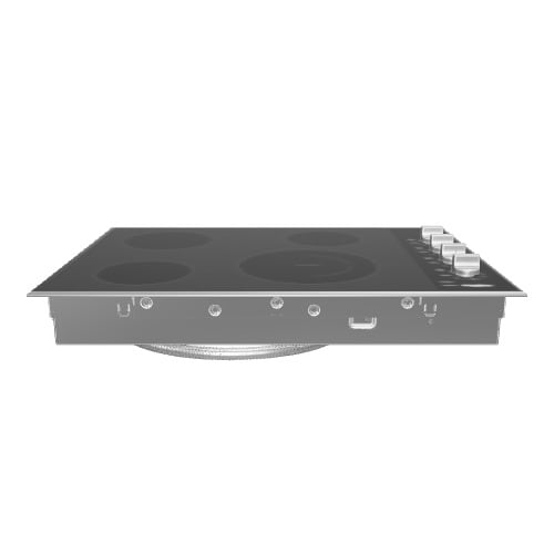 Whirlpool 30-in 4 burners Smooth Surface (Radiant) Stainless steel Electric Cooktop