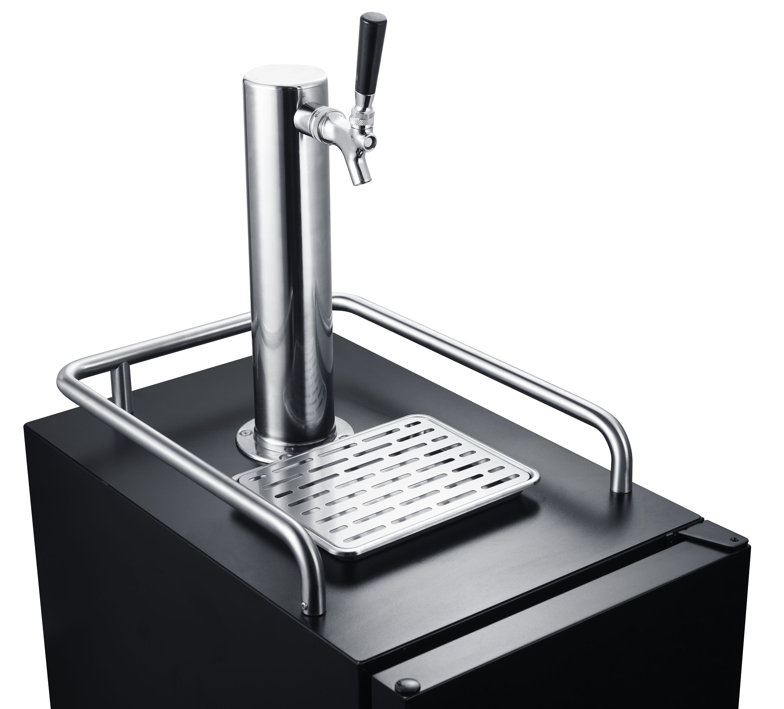 EdgeStar Single tap Quarter-barrel keg Black Manual Built-in/Freestanding Beer kegerator