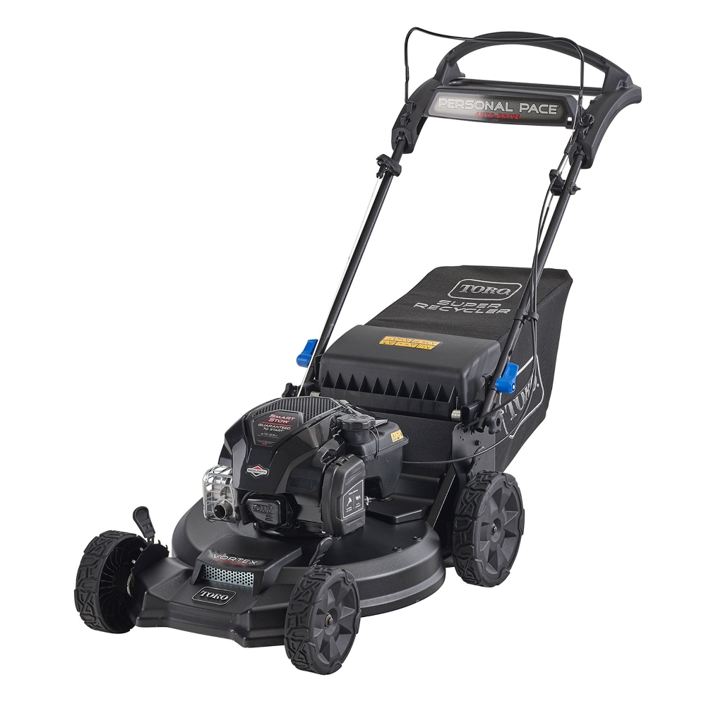 Toro Super Recycler with Personal Pace and Smart Stow 21-in Gas Self-propelled lawn mower with 163-cc Briggs and Stratton Engine