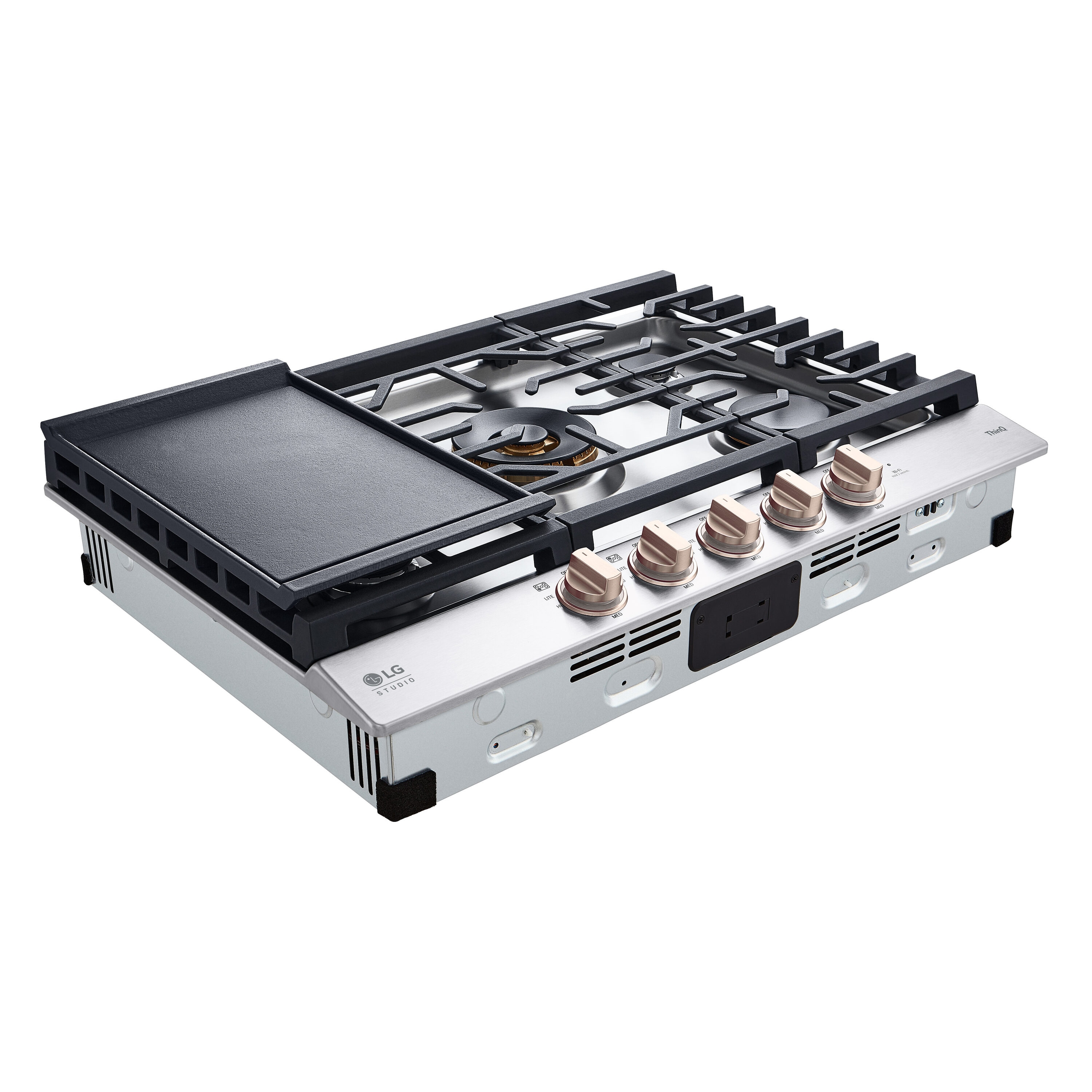 LG STUDIO 30-in 5 burners Stainless steel Gas Cooktop
