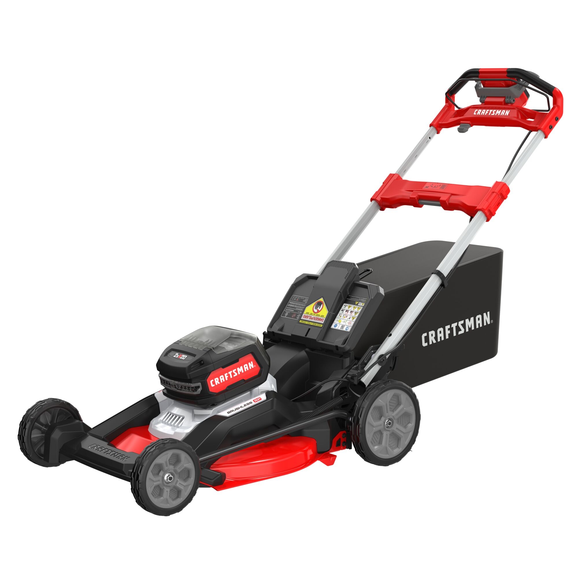 CRAFTSMAN 2xV20 20-volt, Max 21-in Self Propelled Battery Walk Mower with (2) 9 Ah Battery Included