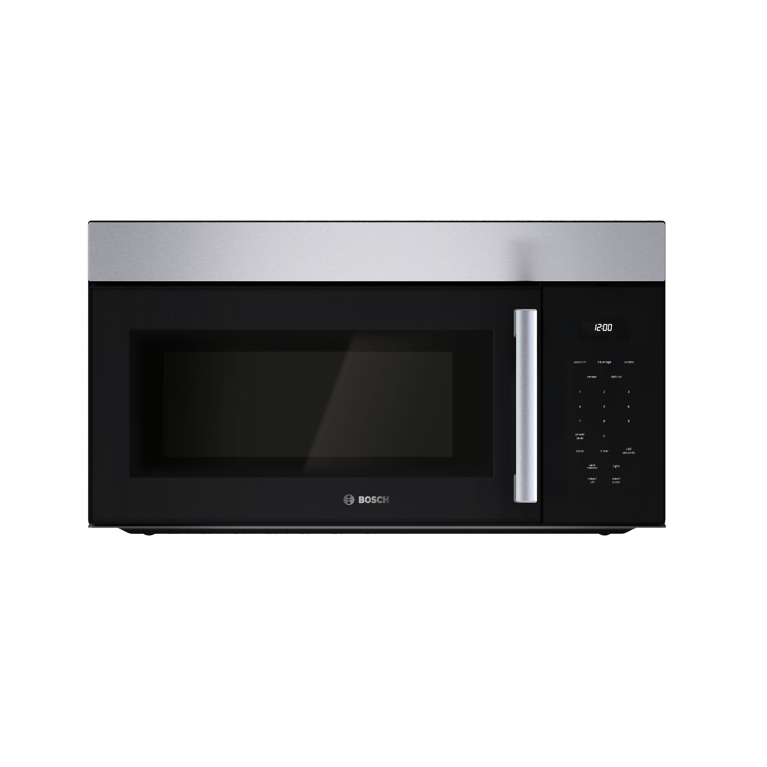 Bosch 100 Series 1 7 cu ft 29 88 in Over the Range Microwave with Sensor Cooking Stainless Steel