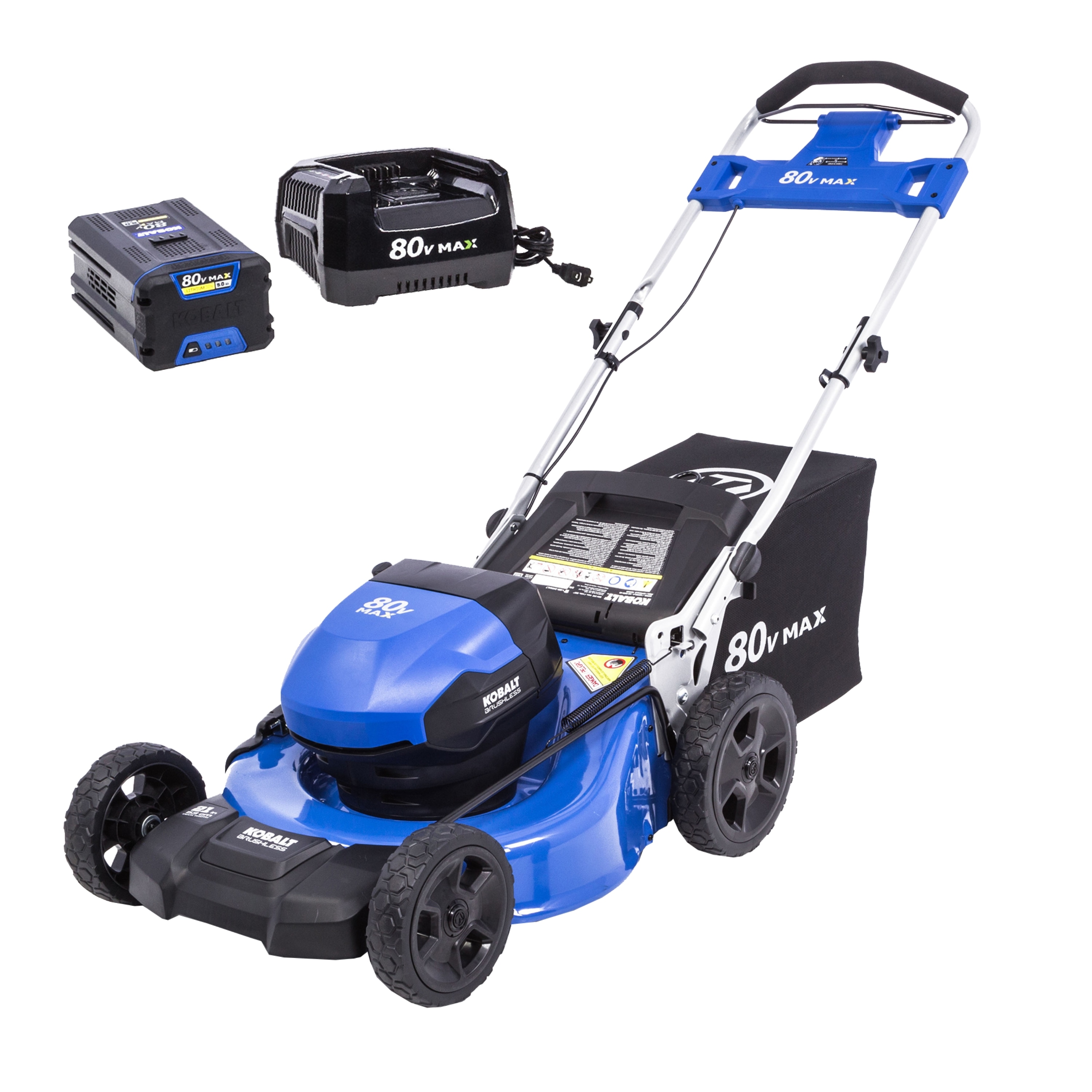 Kobalt 80-volt, 21-in Push Battery Walk Mower with (1) 5 Ah Battery Included