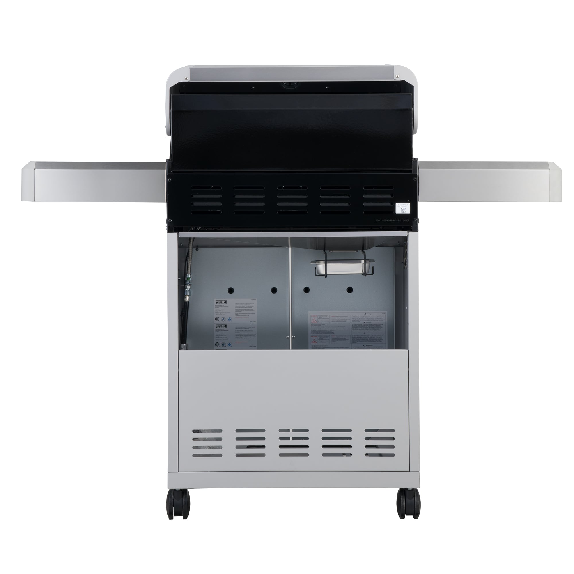 Monument Mesa 305 Stainless Steel 3 -Burner Liquid Propane Gas Grill 1 -Side Burner