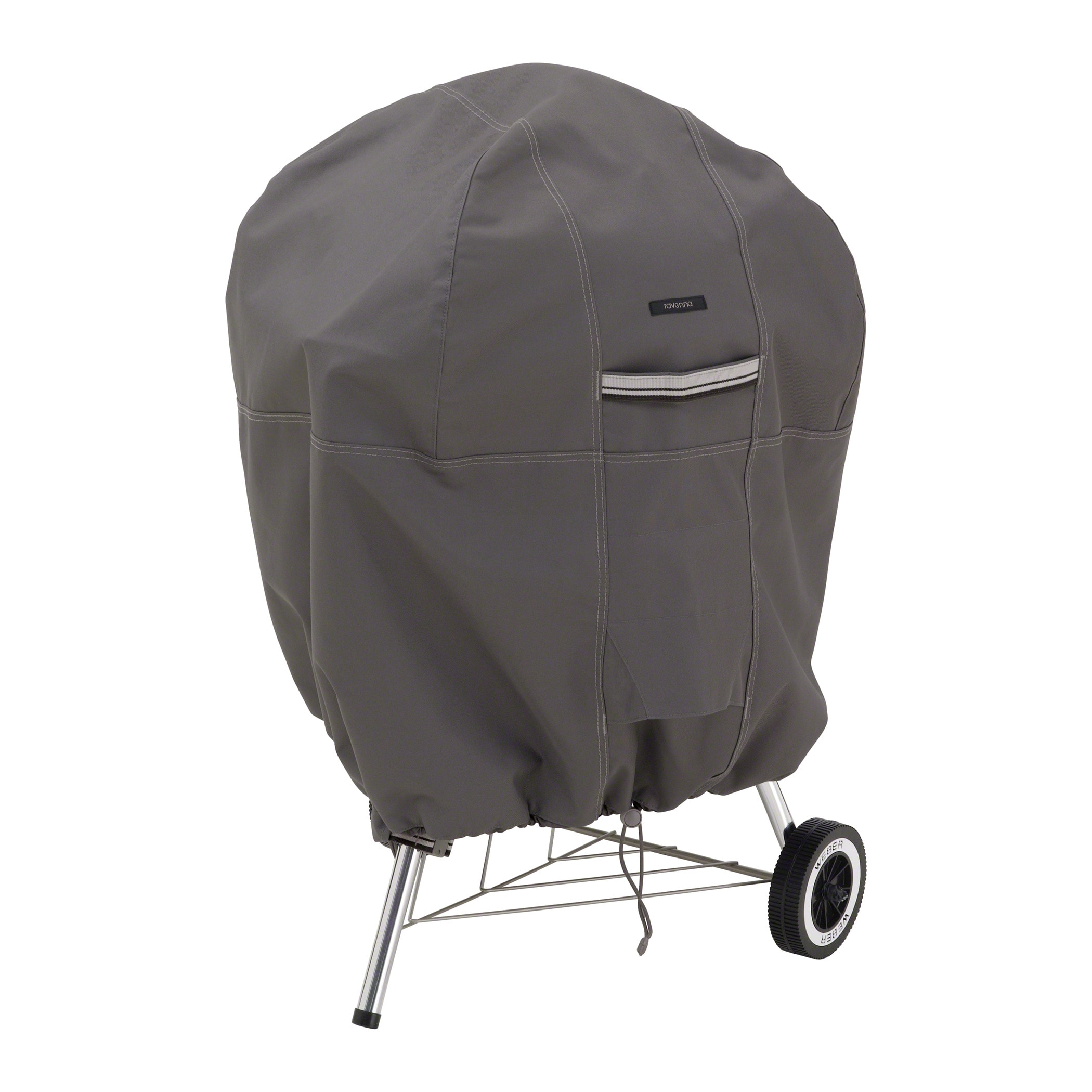 Classic Accessories Ravenna 26.5-Inches W x 38-Inches H Dark taupe Charcoal kettle grill Cover
