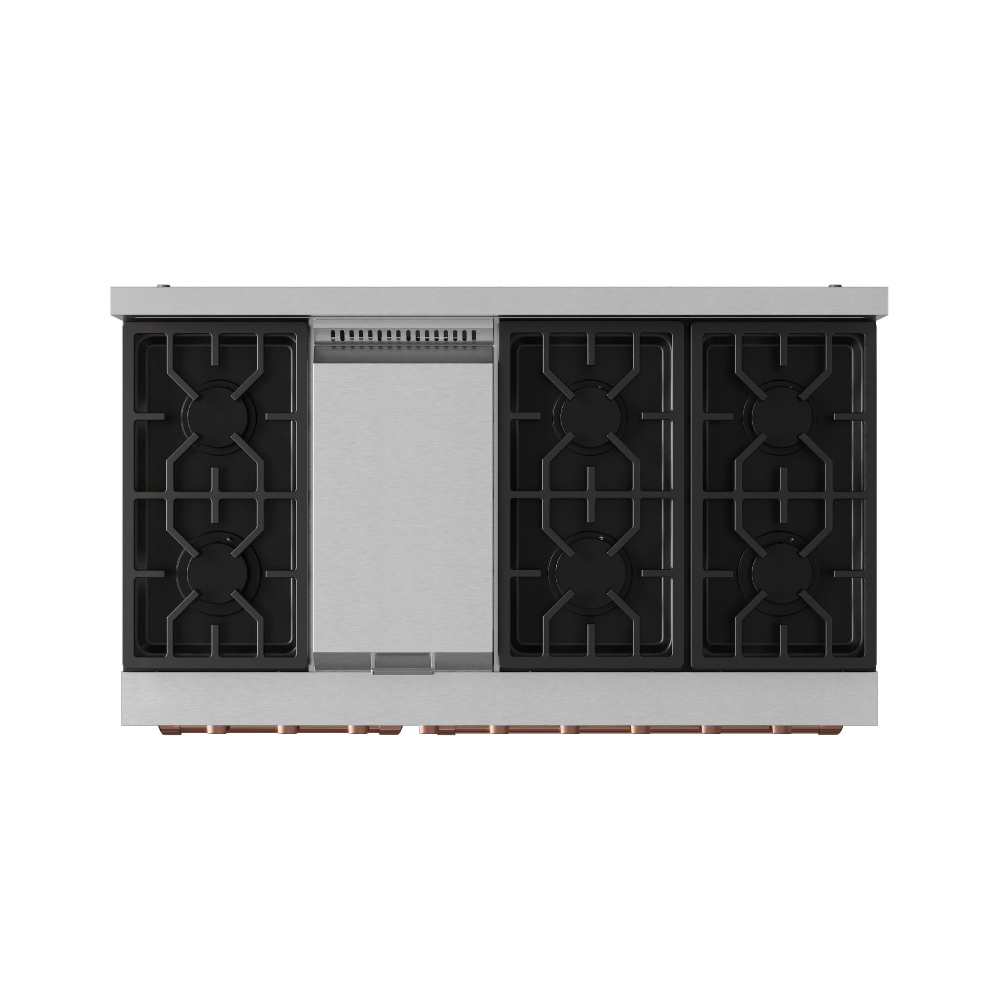 Thor Kitchen Gordon Ramsay Series 48-in 7 burners 4.6-cu ft / 2.2-cu ft Convection Oven Freestanding Liquid Propane Double Oven Gas Range ( Stainless Steel with Rose Gold Accents )