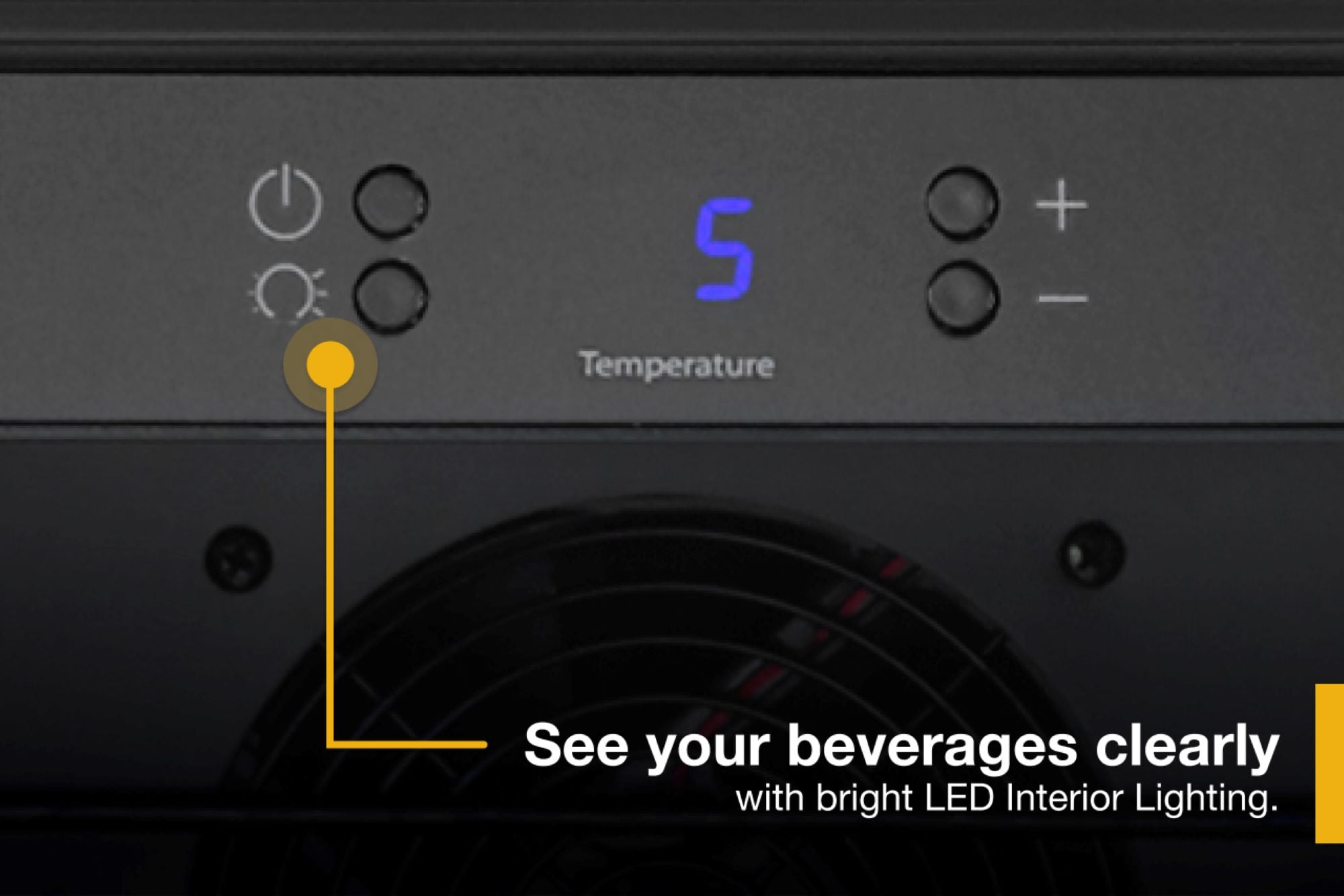 Whirlpool 15.0-in W 34 -Bottles Black-on-Stainless Built-in/Freestanding Indoor Wine Cooler