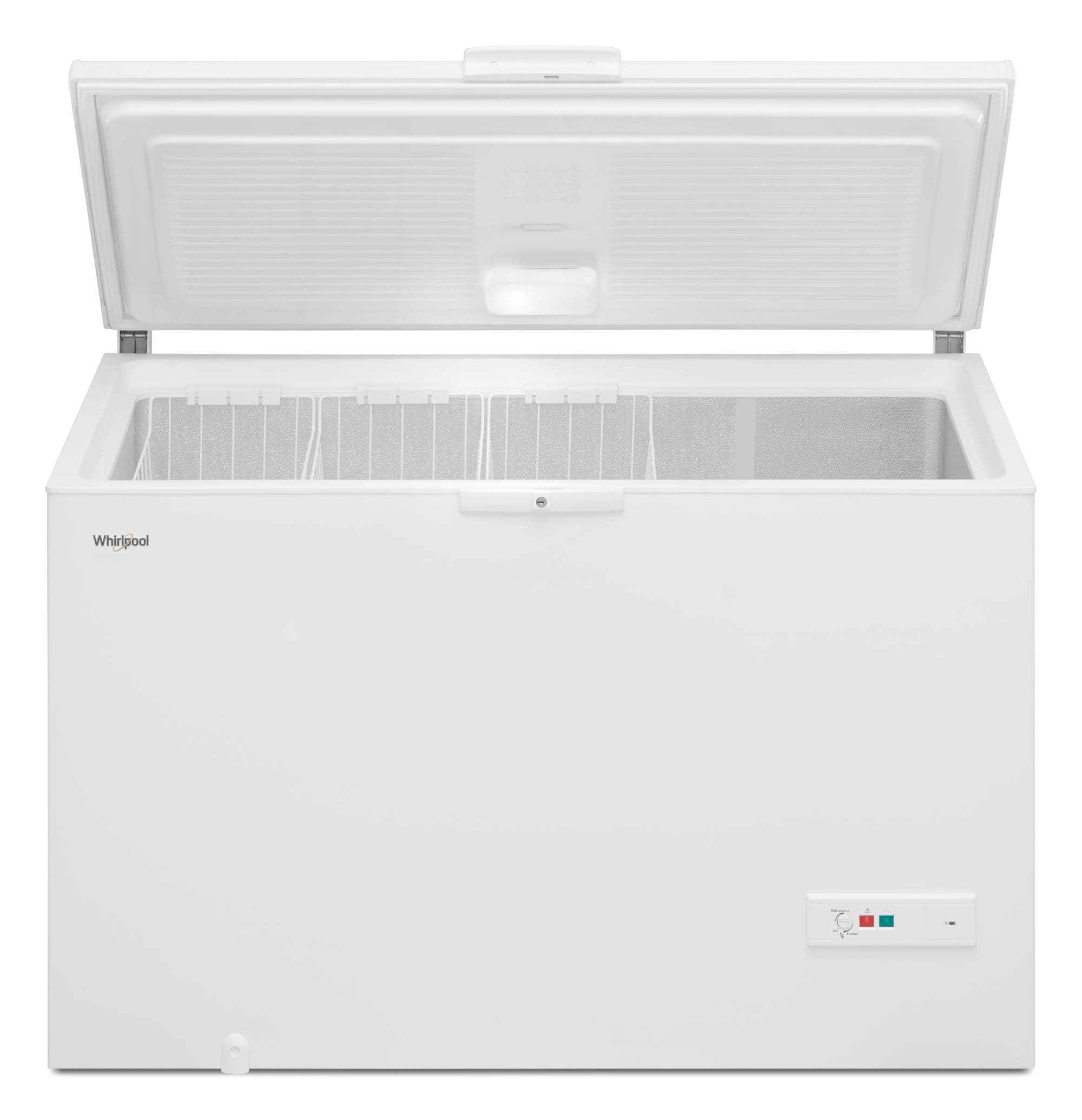 Whirlpool 16 cu ft Manual Defrost Chest Freezer with Temperature Alarm White