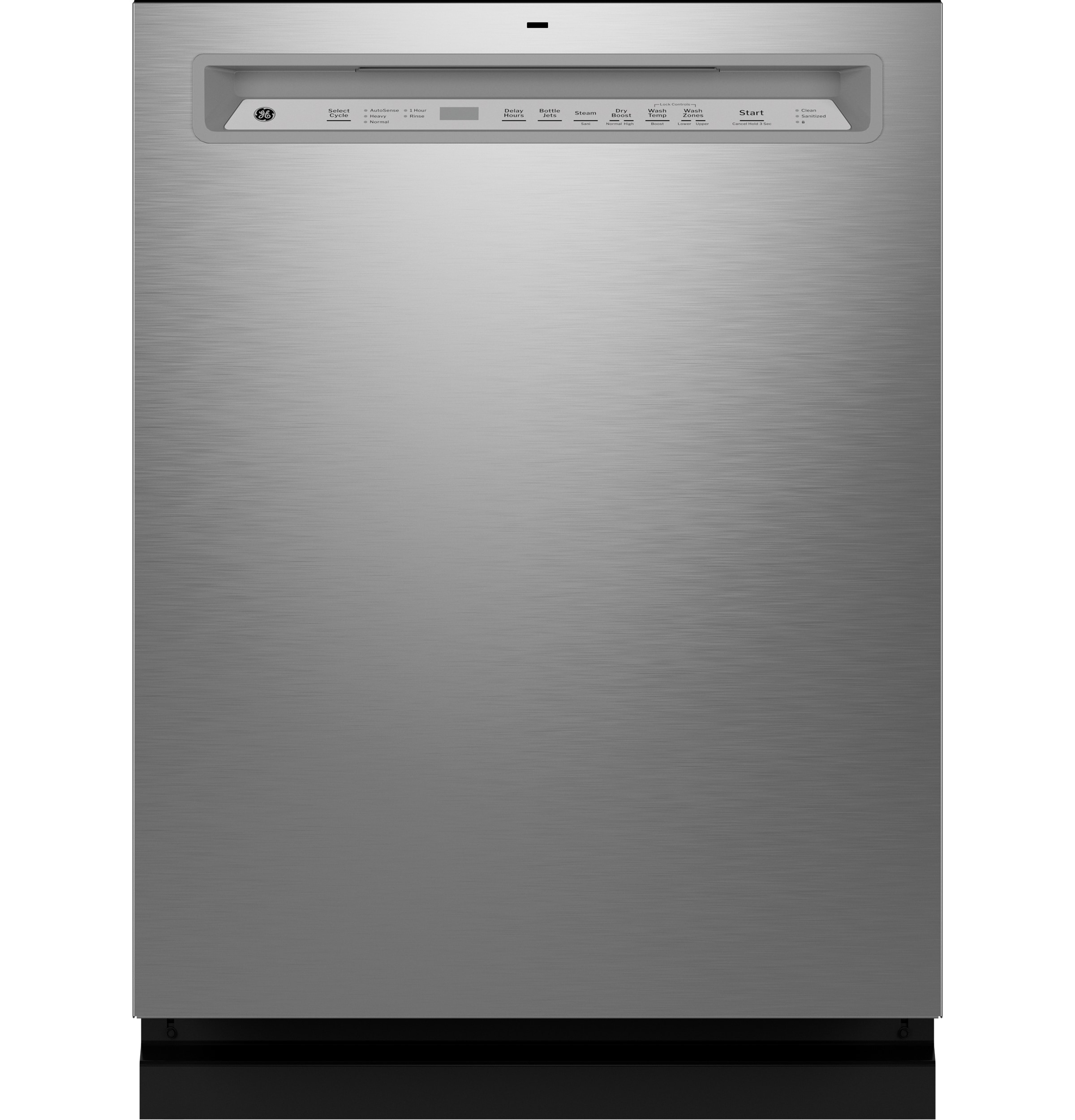 GE Dry Boost Front Control 24 in Built In Dishwasher Fingerprint resistant Stainless Steel ENERGY STAR 47 dBA