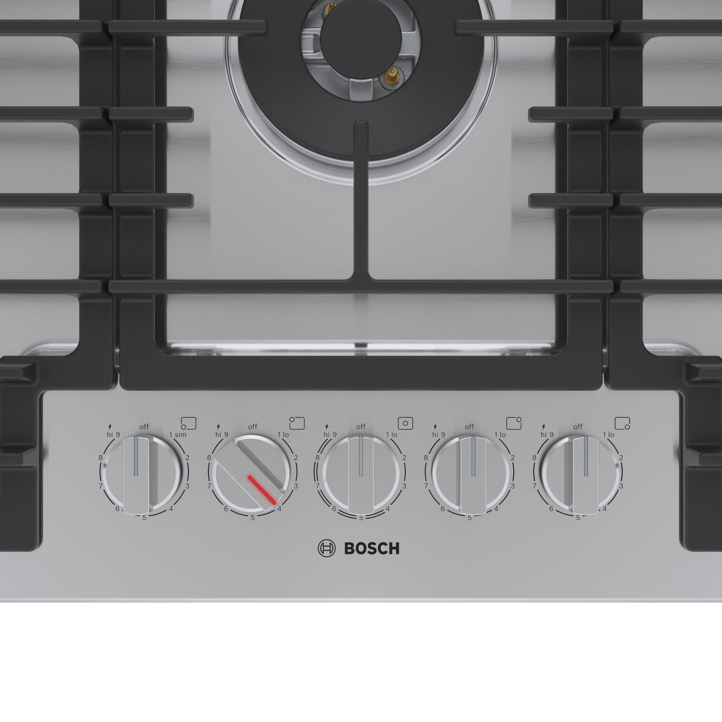 Bosch 800 Series 36-in 5 burners Stainless steel Gas Cooktop