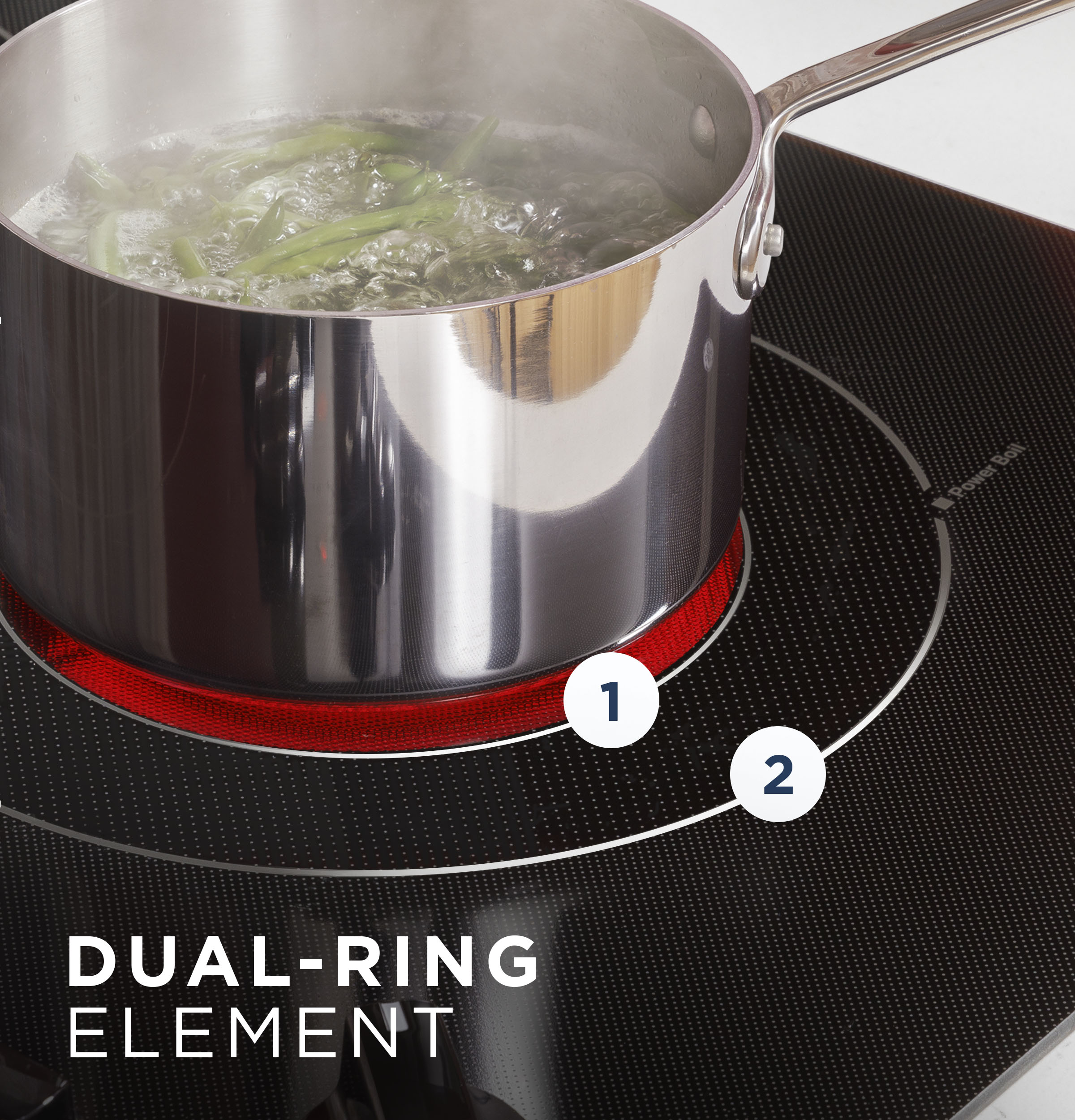 GE 30-in 5 burners Smooth Surface (Radiant) Stainless steel Electric Cooktop