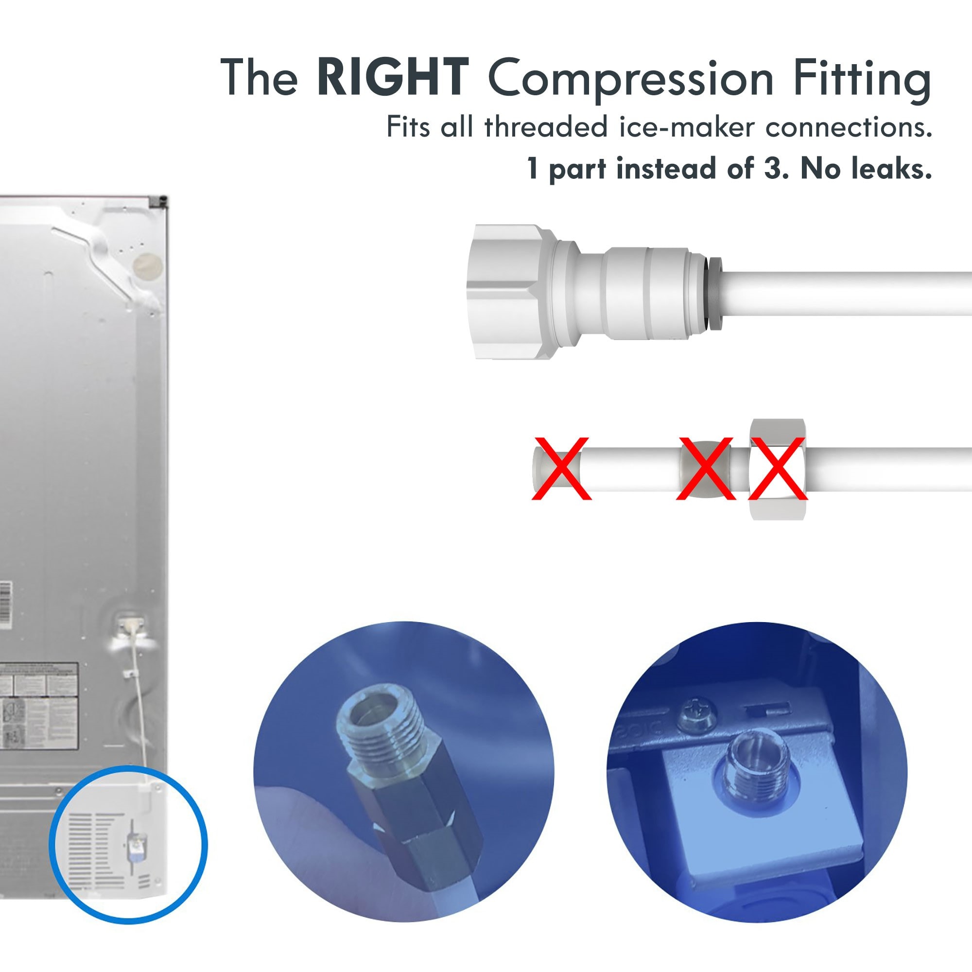 Drinkpod Refrigerator Ice Maker Water Inlet Valve
