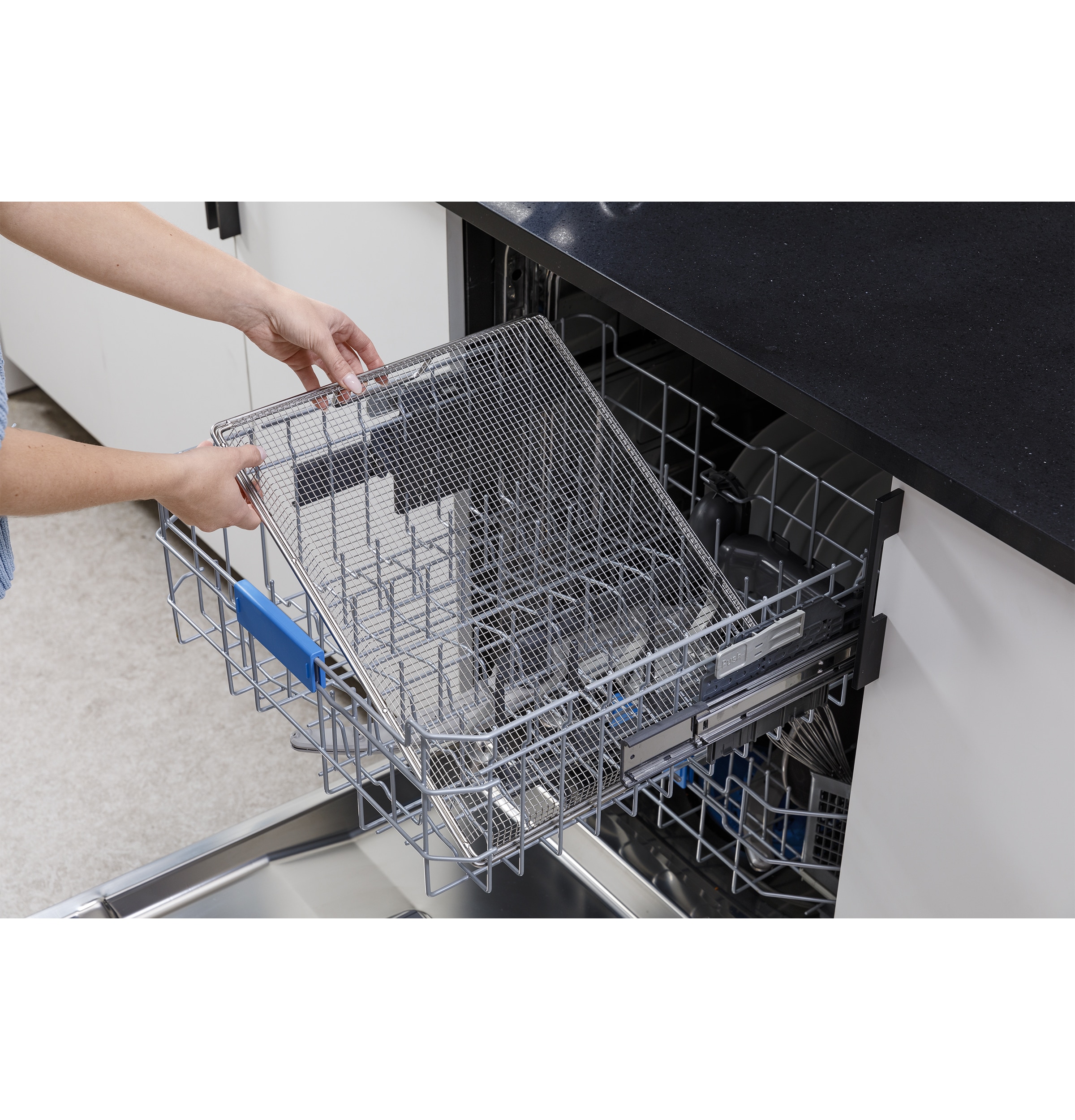 GE 30-in Gas and electric range Air fry tray ( Stainless Steel )