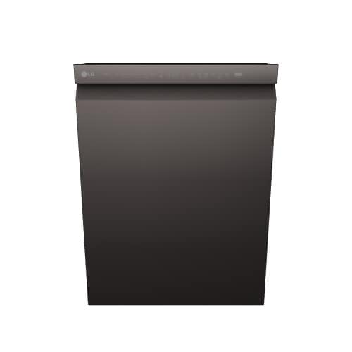 LG QuadWash 48 Decibel Front Control 24 in Built In Dishwasher Printproof Black Stainless Steel ENERGY STAR