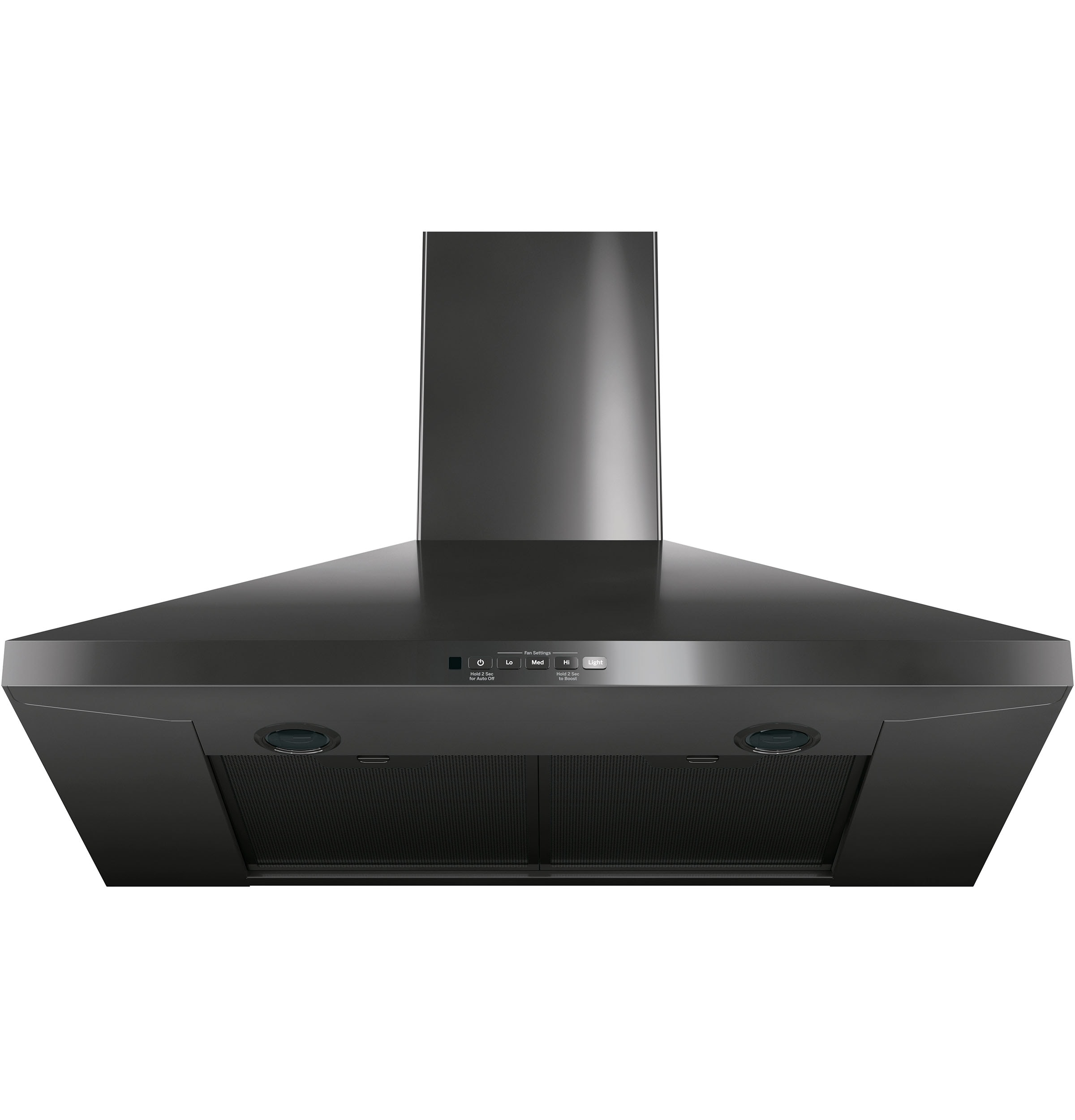 GE Wall-Mounted range hood Flue cover Black Slate
