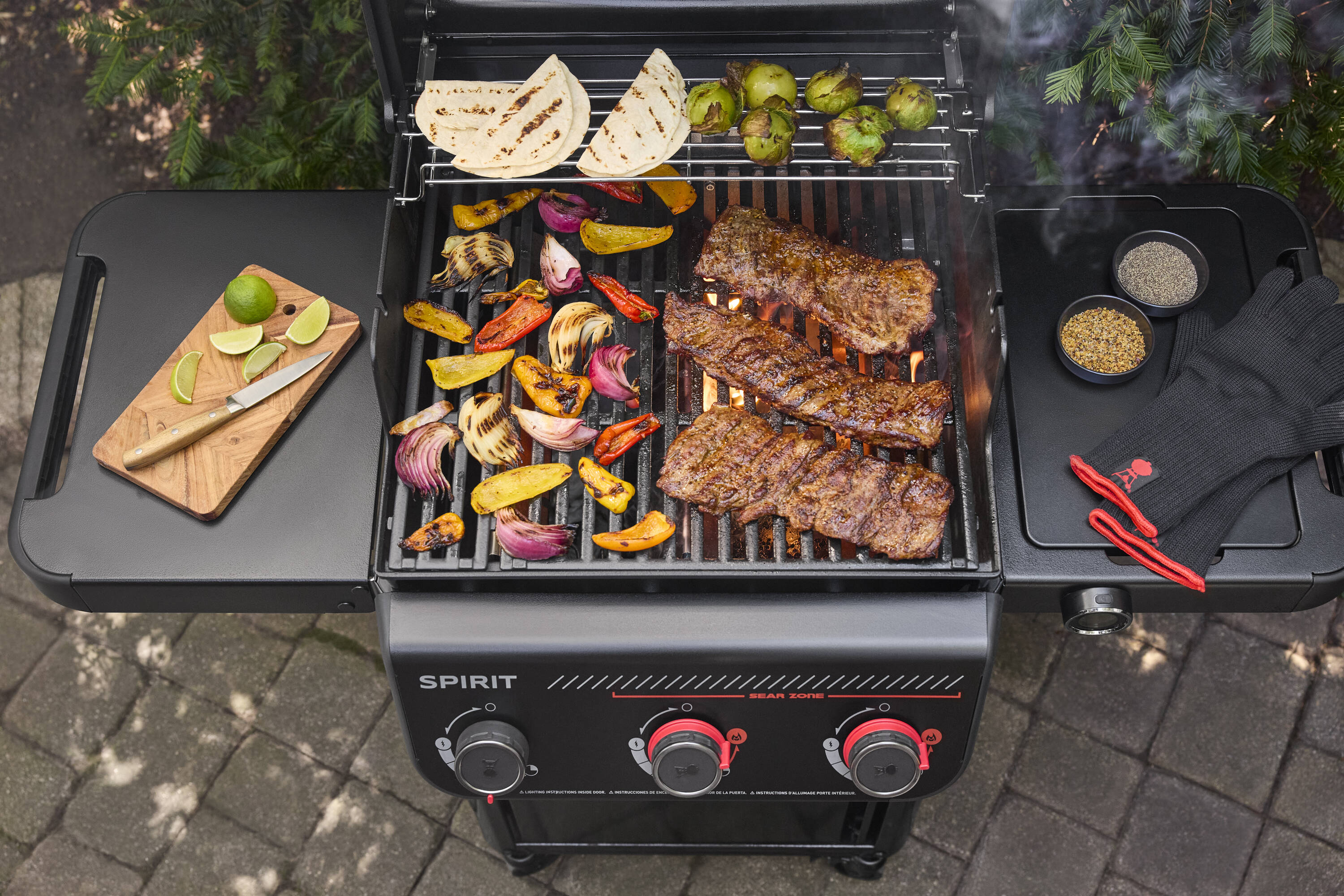 Weber Spirit EP-325 Stealth Matte Black 3 -Burner Liquid Propane Gas Grill
