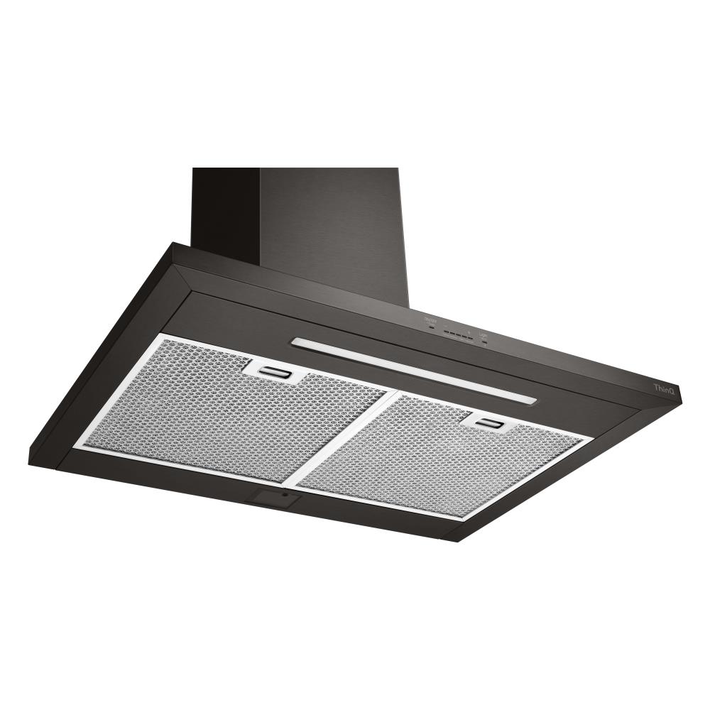 LG Ducted Wall Mounted Range Hood Black Stainless Steel Actual 35 4 in
