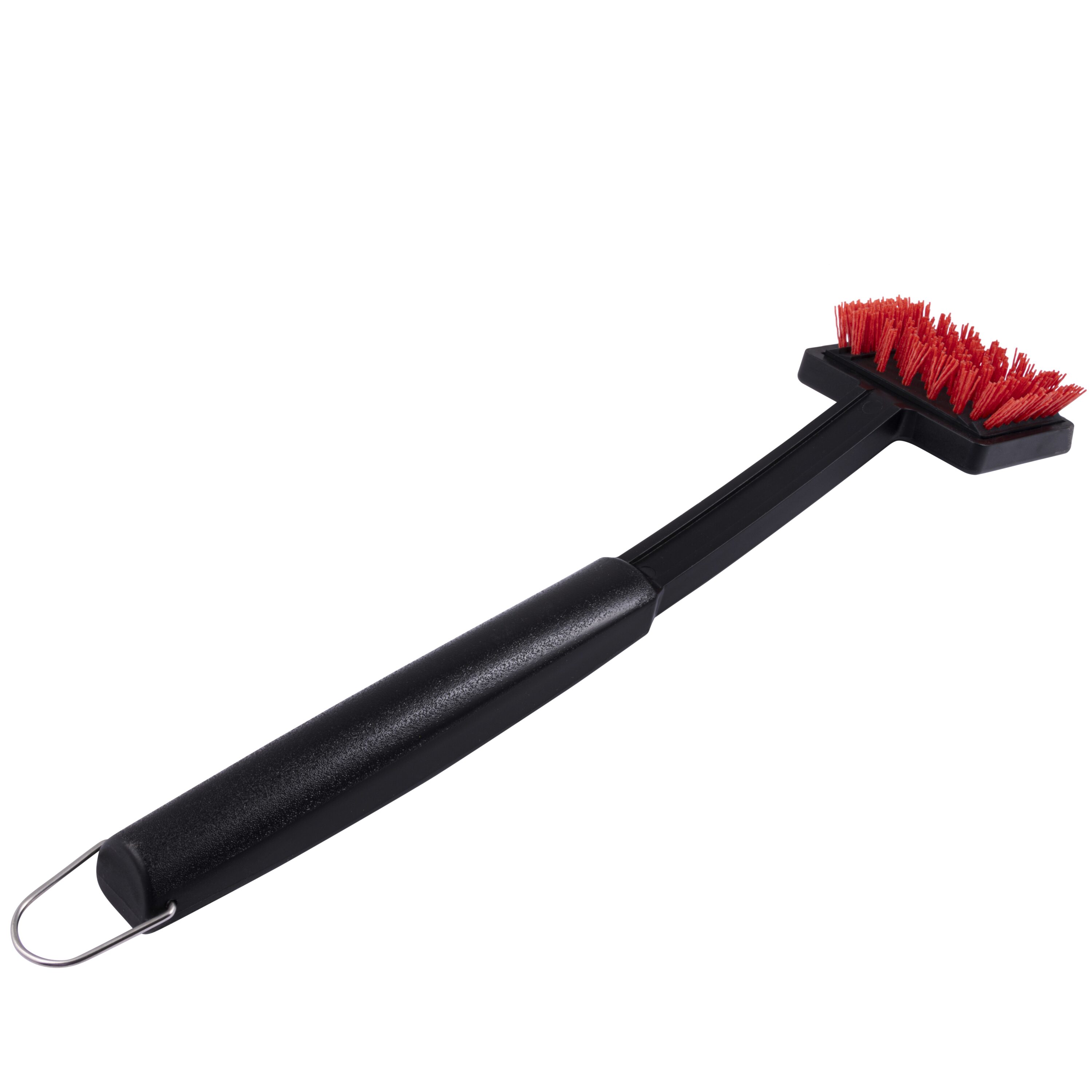 Charbroil Safer Nylon Grill brush with 7.4-in Plastic Handle with Scraper Blade