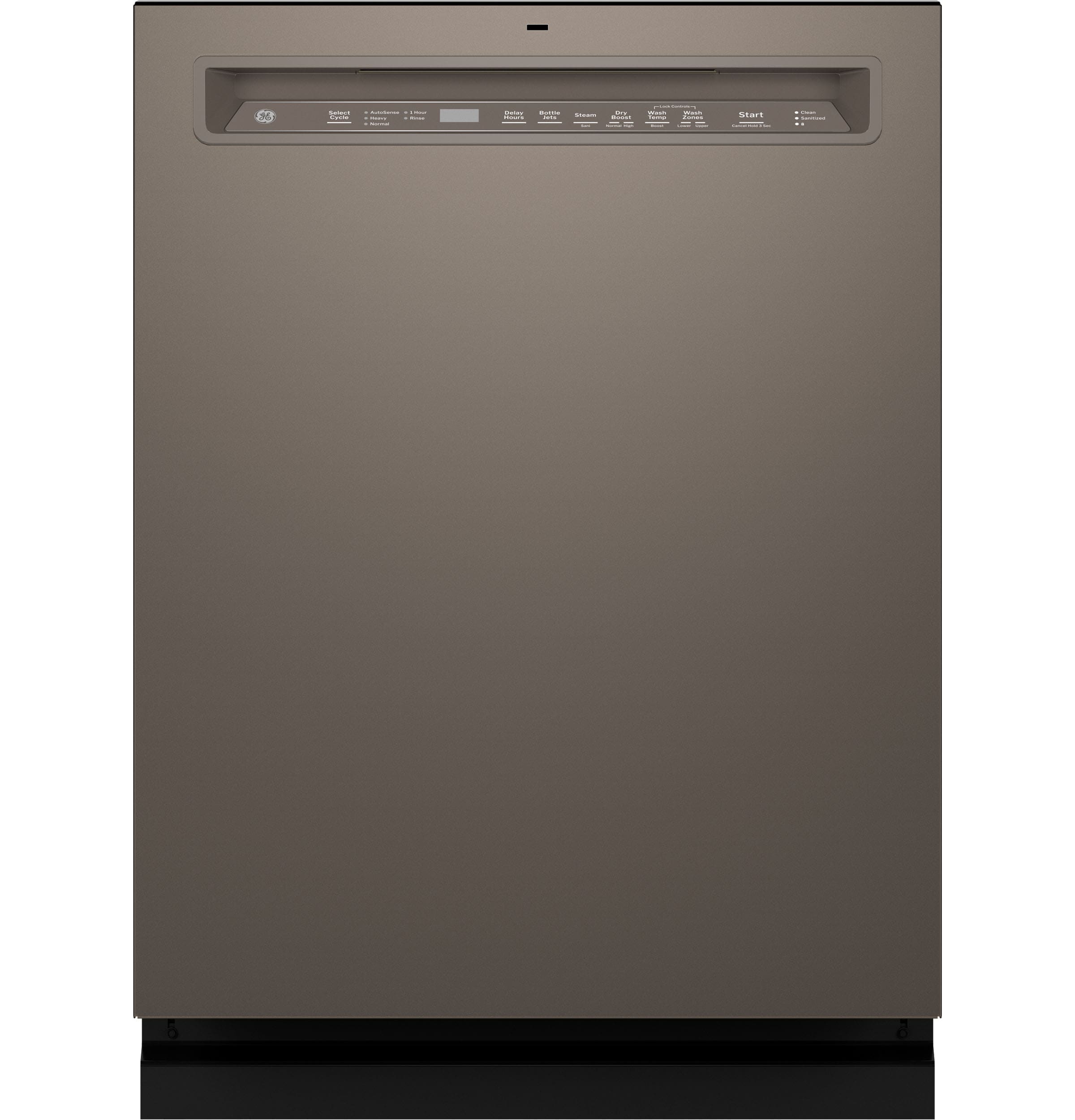 GE Dry Boost Front Control 24 in Built In Dishwasher With Third Rack Slate ENERGY STAR 47 dBA