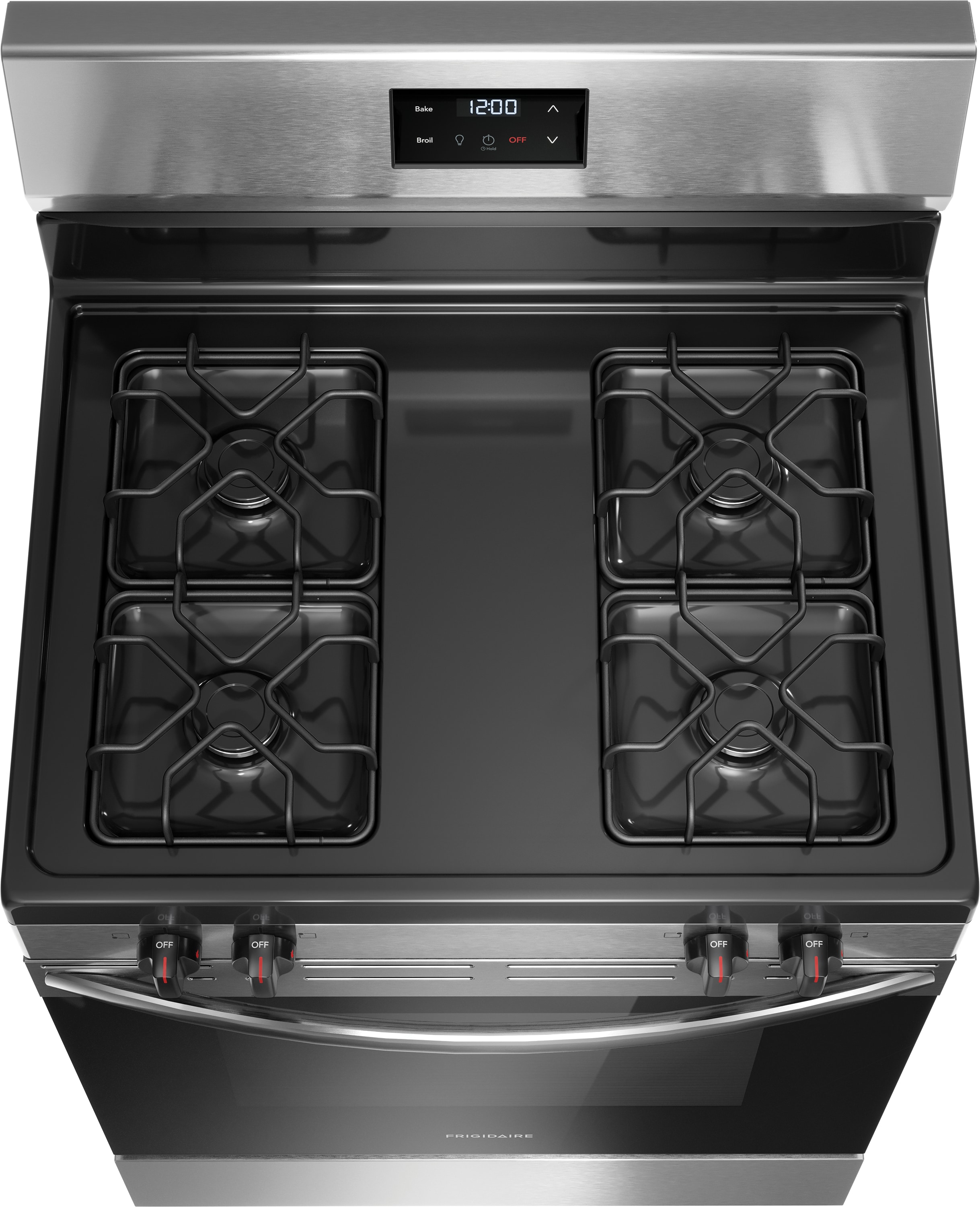 Frigidaire 30-in 4 burners 5.1-cu ft Freestanding Natural Gas Range ( Stainless Steel )