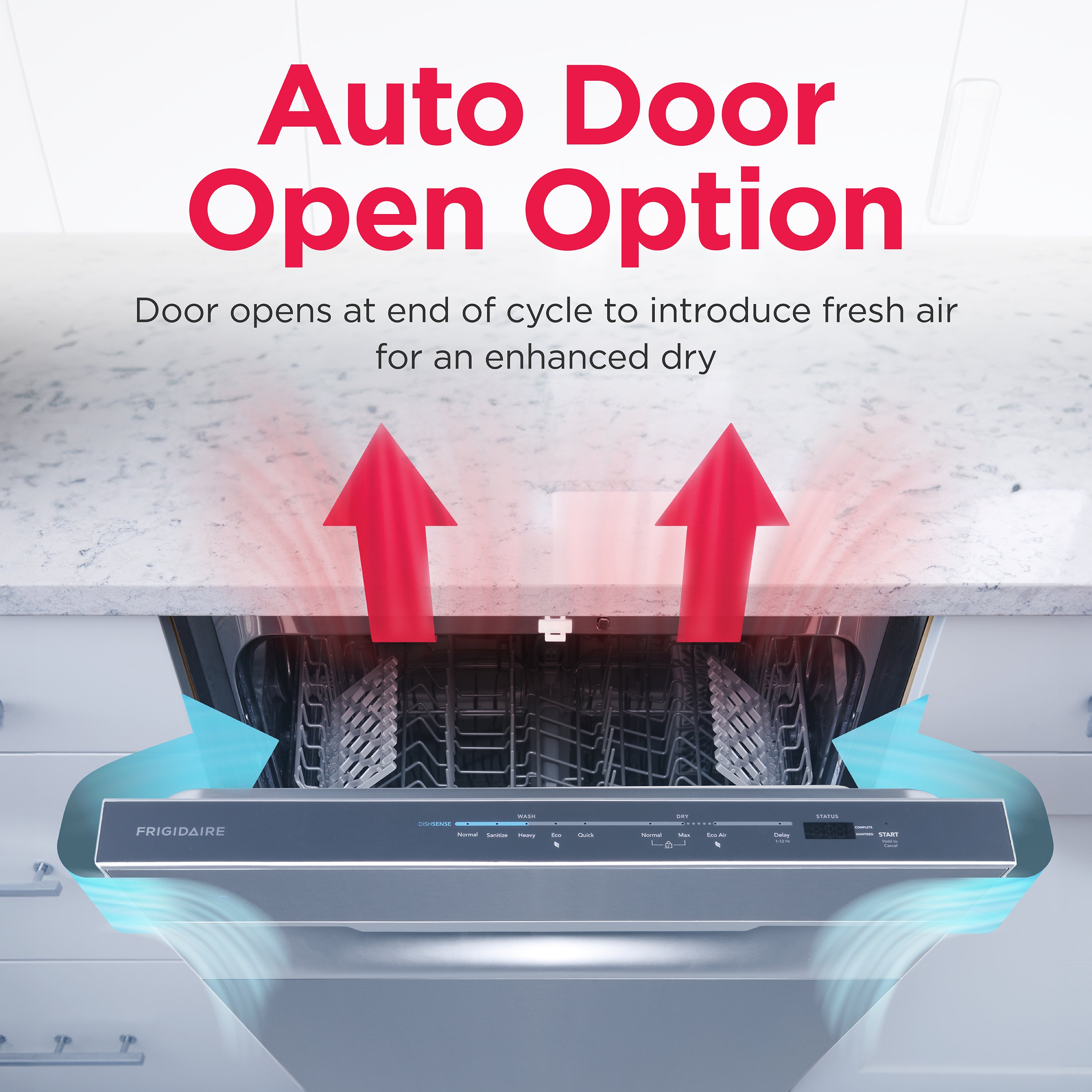 Frigidaire 24 in Top Control Built In Dishwasher Stainless Steel ENERGY STAR 49 dBA Very Quiet Sound Level