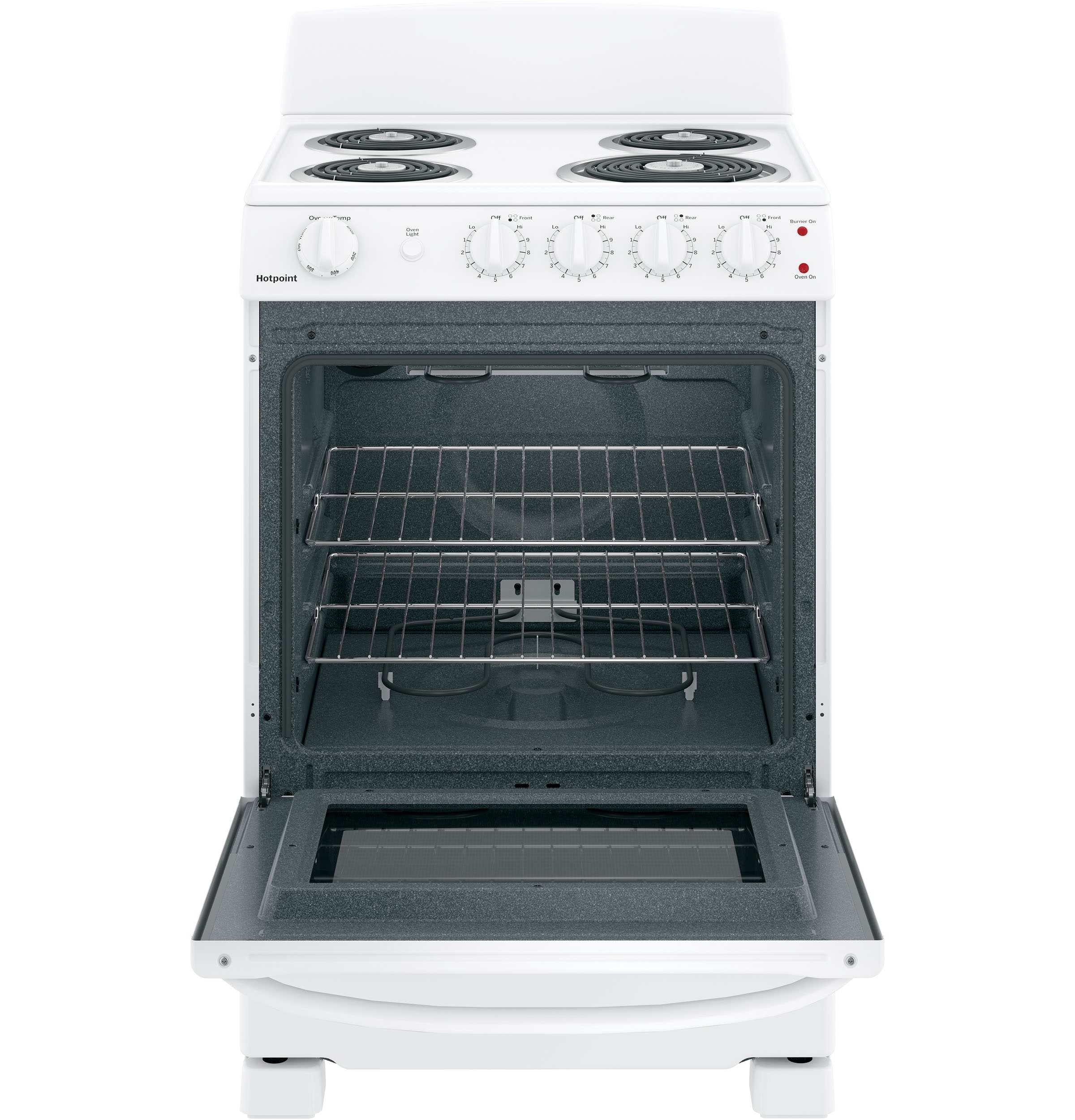 Hotpoint 24-in 4 burners 2.9-cu ft Freestanding Electric Range ( White )