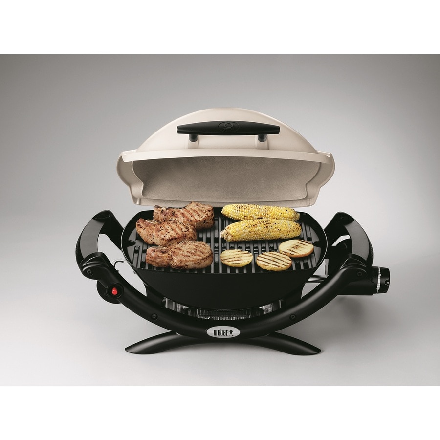Weber Q 1000 189-Sq. in Titanium Portable Liquid propane Grill