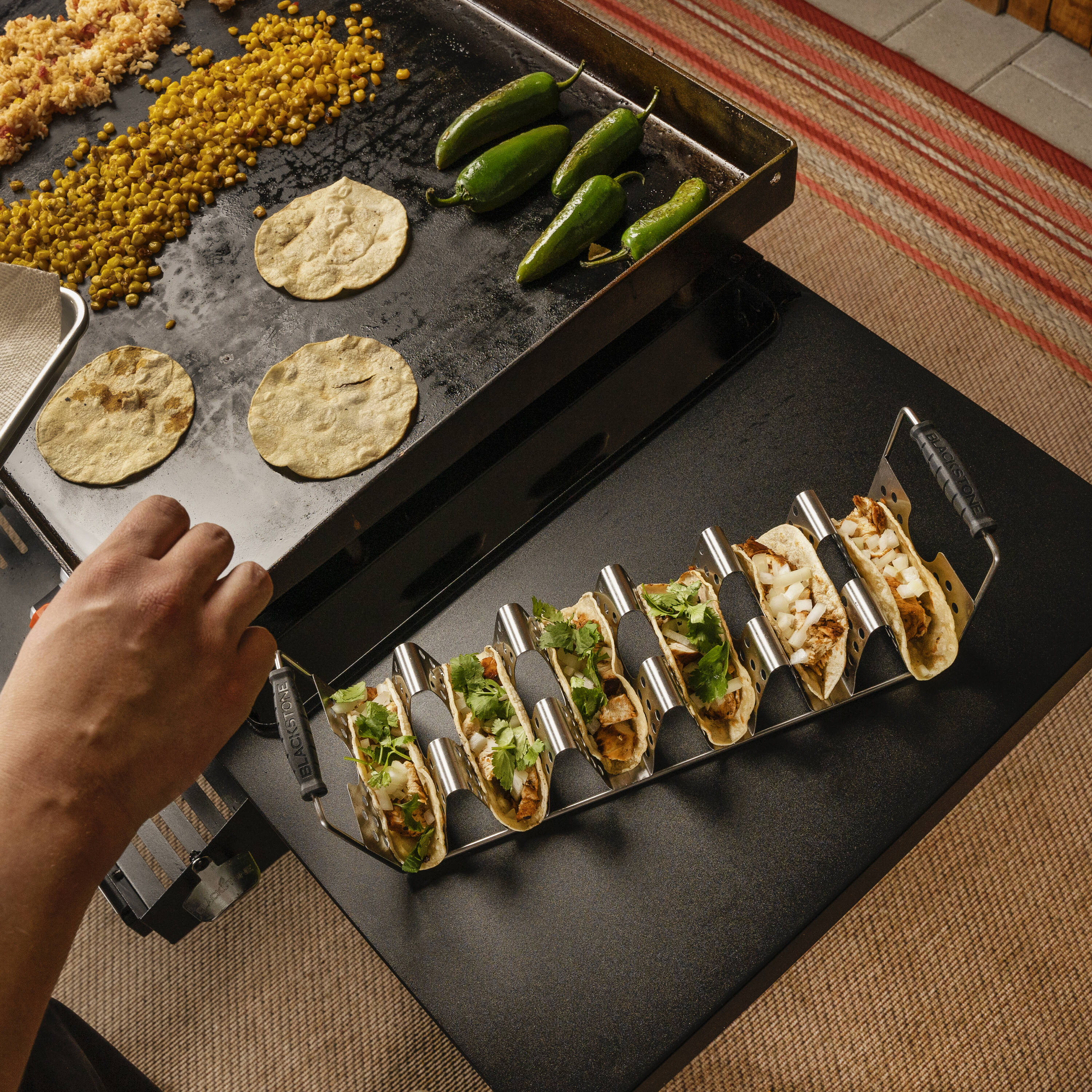 Blackstone Culinary Taco Tray Stainless steel Tool set