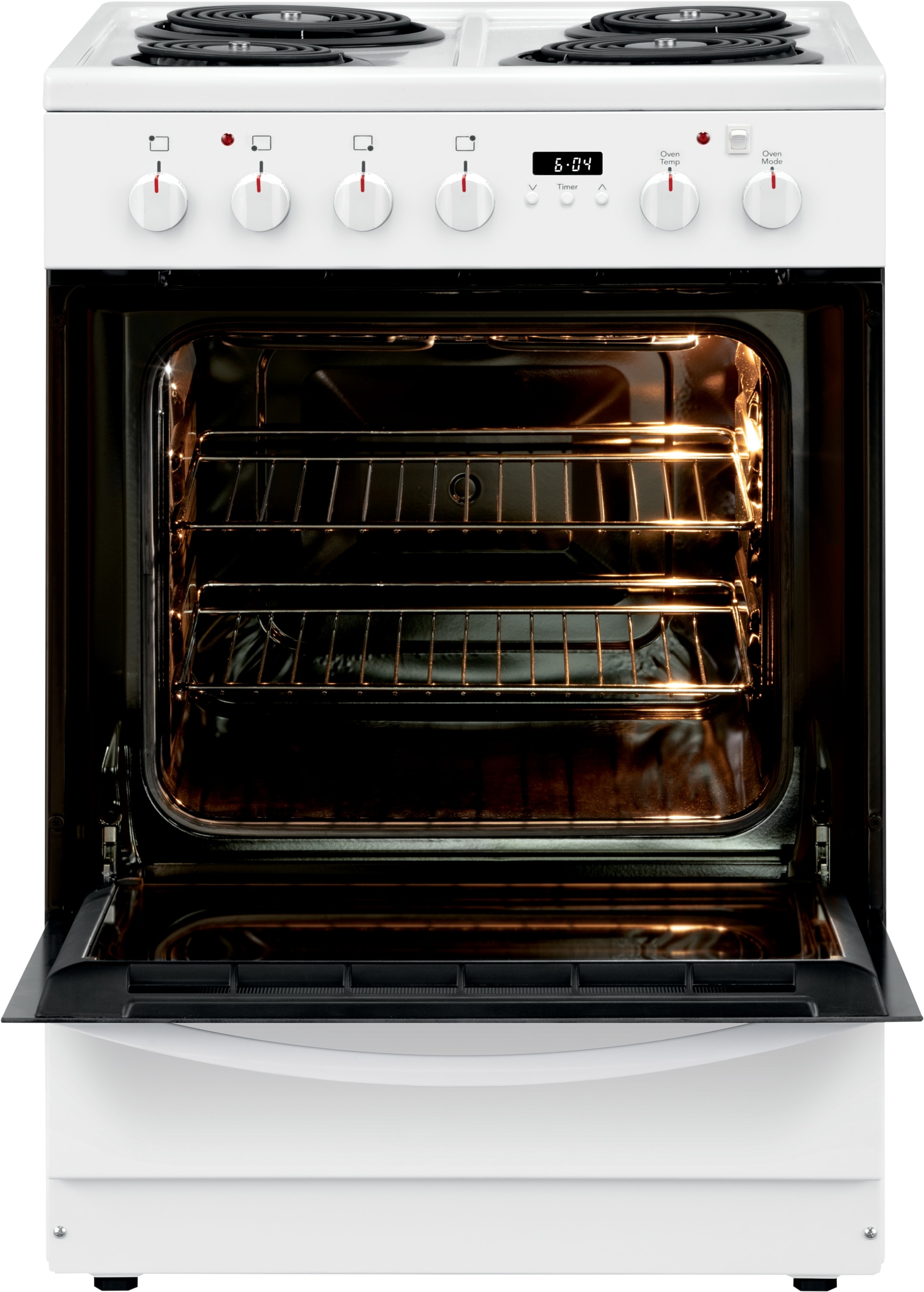 Frigidaire 24-in 4 burners 1.9-cu ft Slide-In Electric Range White )