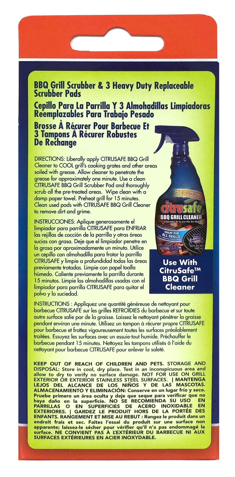 Citrusafe 1 Piece count Grill grate/grid cleaner