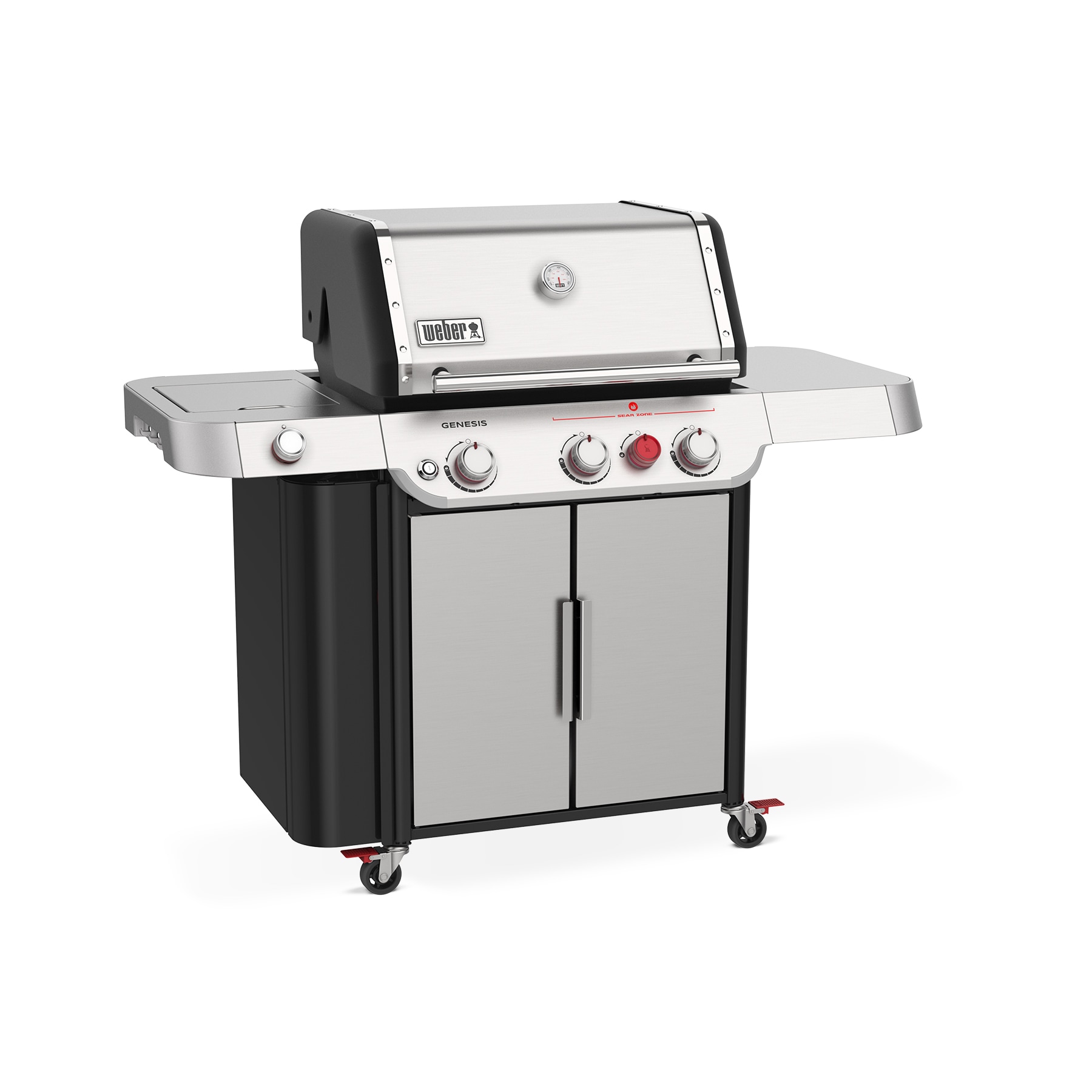 Weber Genesis S-335 Stainless Steel 3 -Burner Liquid Propane Gas Grill 1 -Side Burner