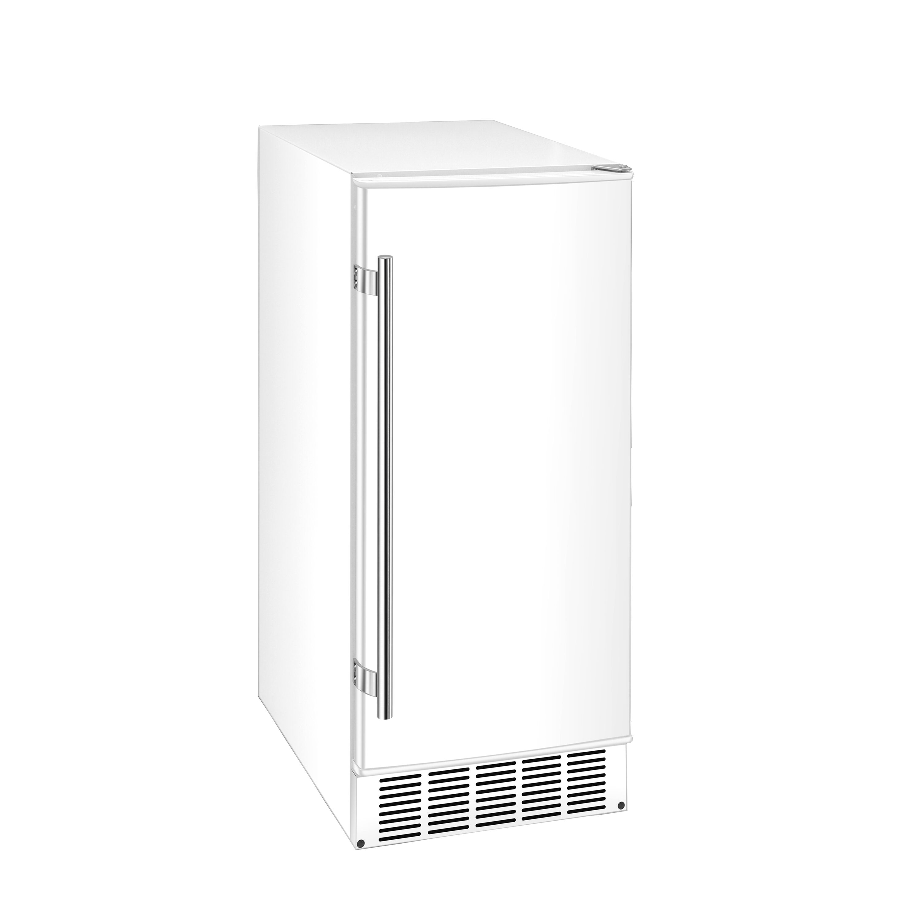EdgeStar 15 Inch Wide 20 Lb Built In Ice Maker with Up to 25 Lbs Daily Ice Production White