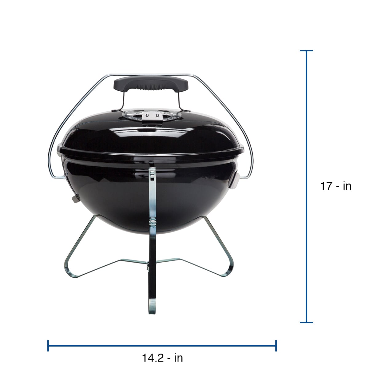 Weber Smokey Joe Premium 147-Sq. in Black Portable Charcoal Grill