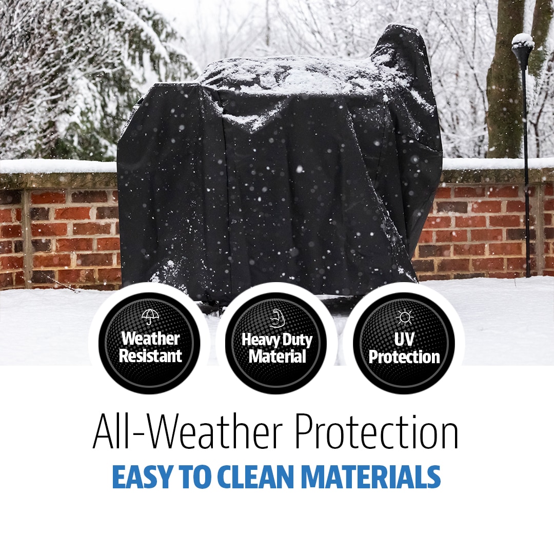 Pit Boss 700/850/1300 60-in W x 53-in H Black Horizontal smoker Cover