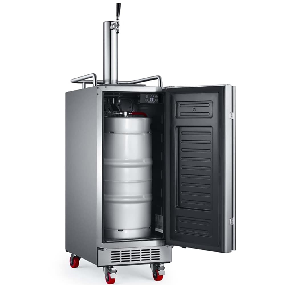 EdgeStar Single tap Quarter-barrel keg Stainless Steel Digital Built-in/Freestanding Outdoor Beer kegerator