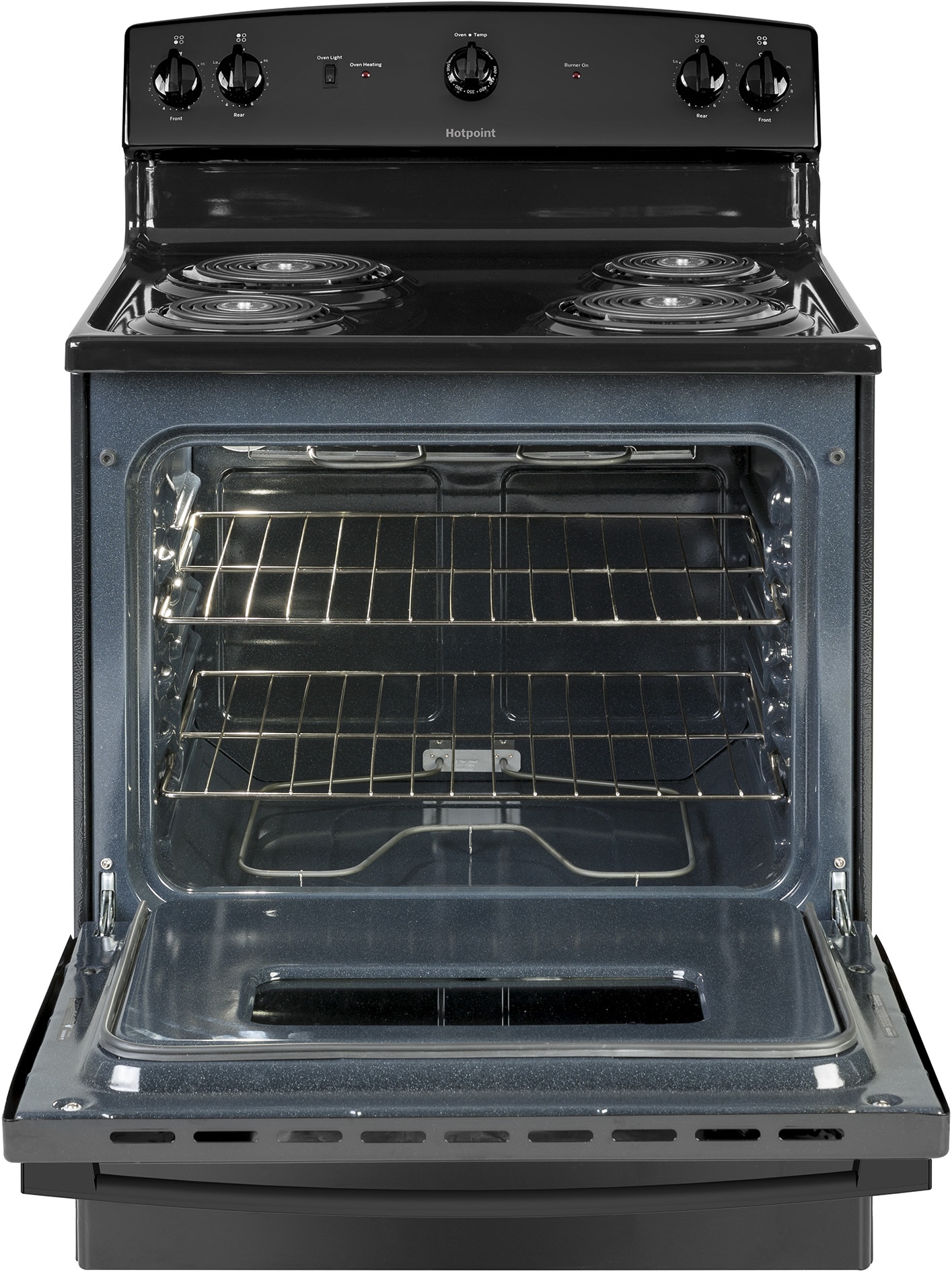 Hotpoint 30-in 4 burners 5.0-cu ft Freestanding Electric Range ( Black )