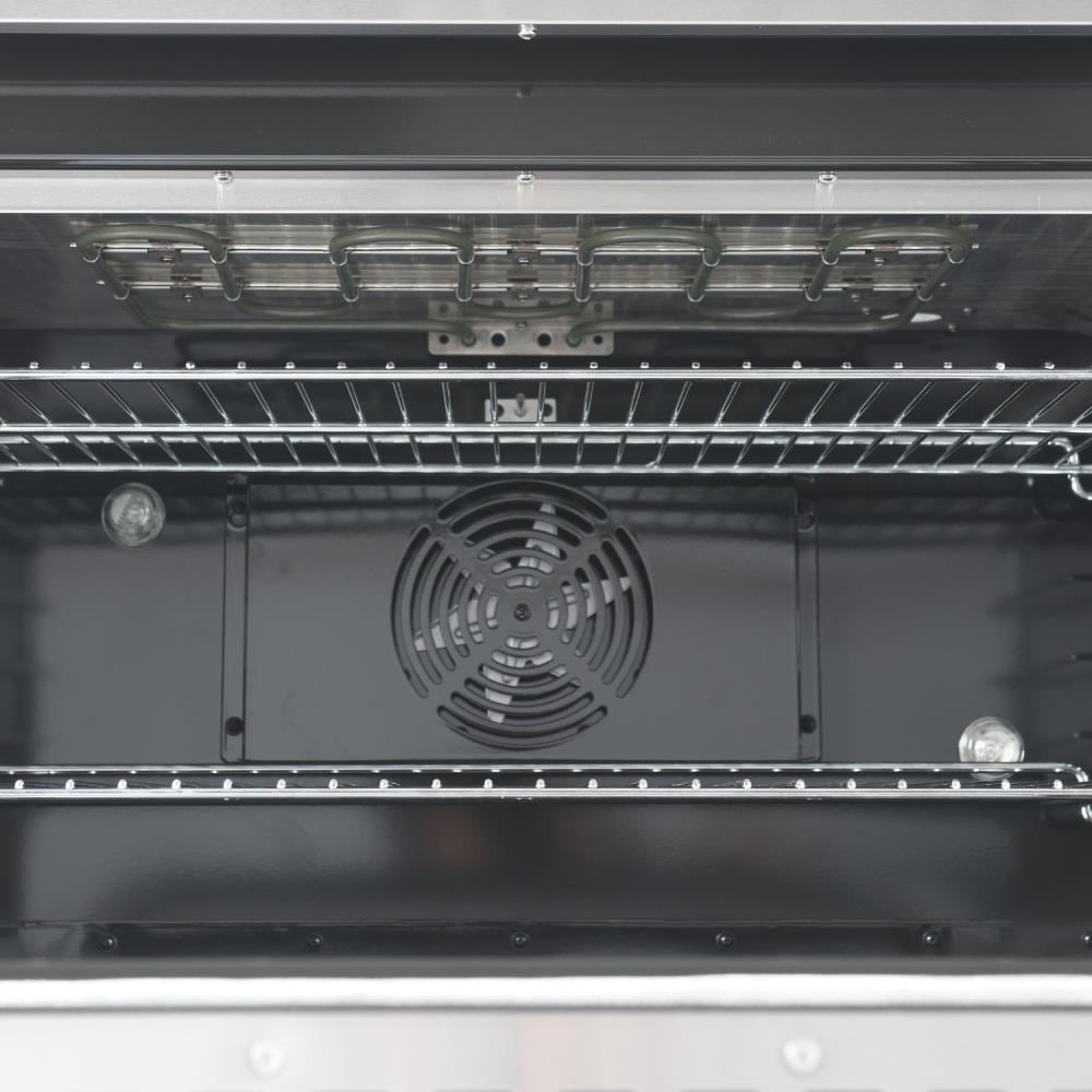 NXR LS 36-in Standard 6 burners Convection Oven Freestanding Dual Fuel Range ( Stainless steel )