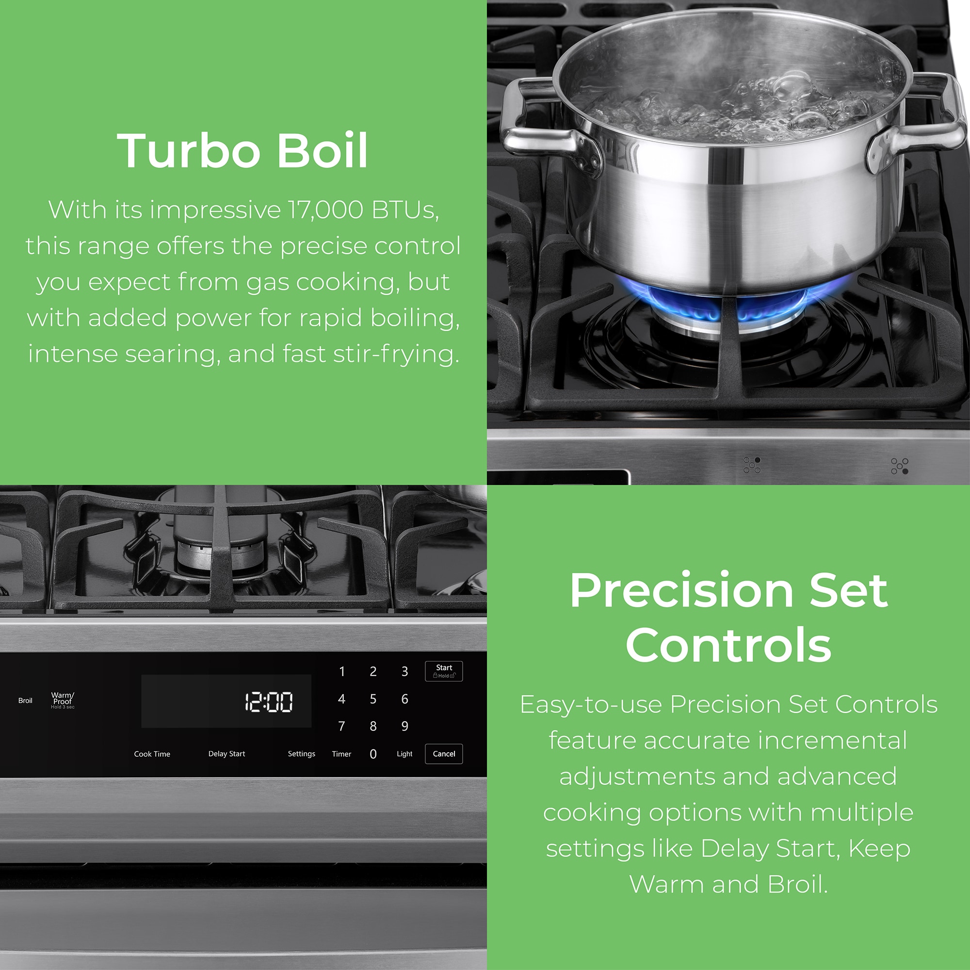 Kenmore 30-in 5 burners 5.6-cu ft Freestanding Natural Gas Range ( Stainless Steel )