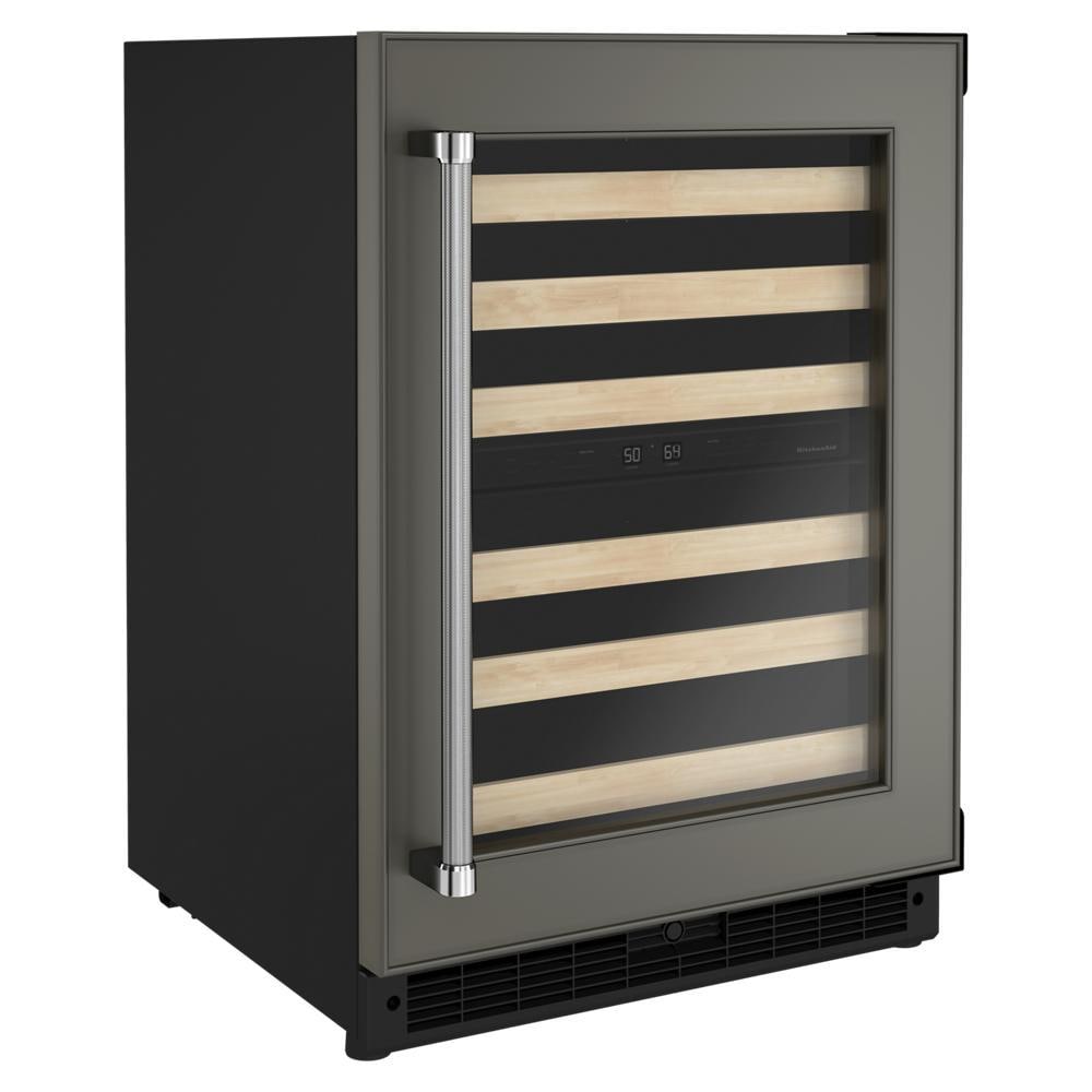 KitchenAid 23.88-in W 46 -Bottles Panel Ready Dual Zone Cooling Built-in Indoor Wine Cooler