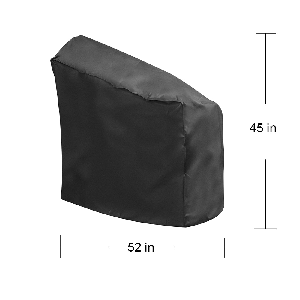 Universal Medium Charcoal Smoker 52-Inches W x 45-Inches H Black Pellet grill Cover