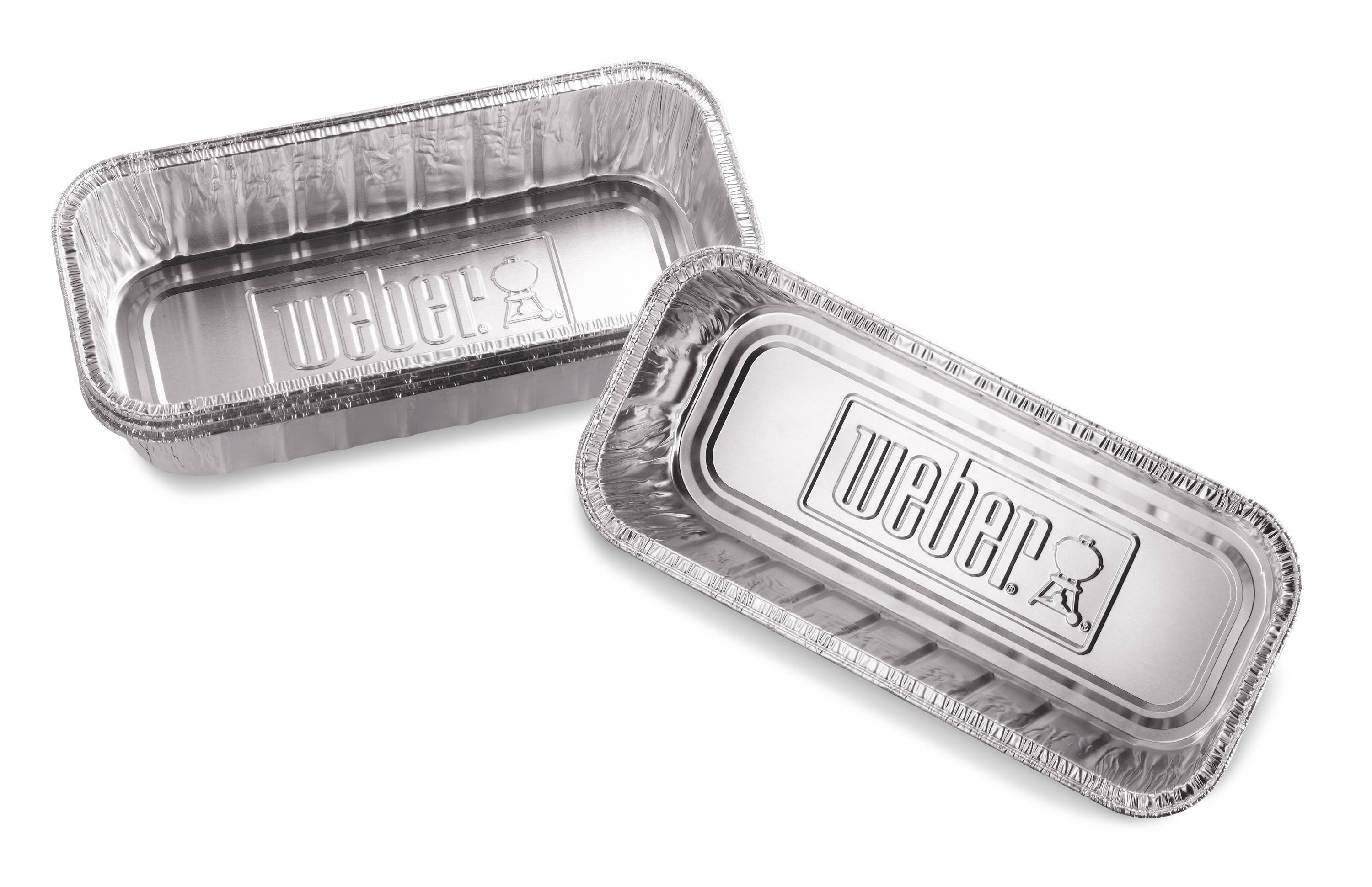 Weber Searwood 10 -Pack 11-in x 2.5-in W Disposable Aluminum Grill Drip pan