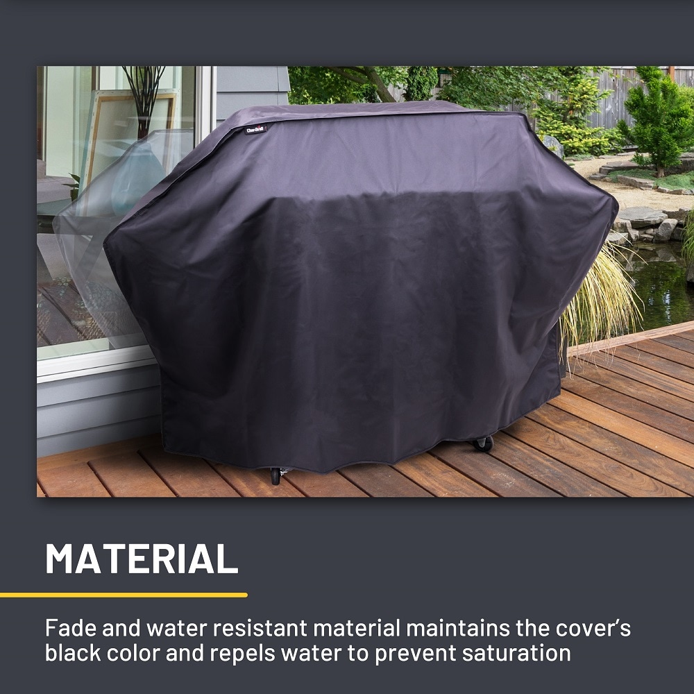 Charbroil Diamond Series Medium 55-in W x 42-in H Black Fits most Cover