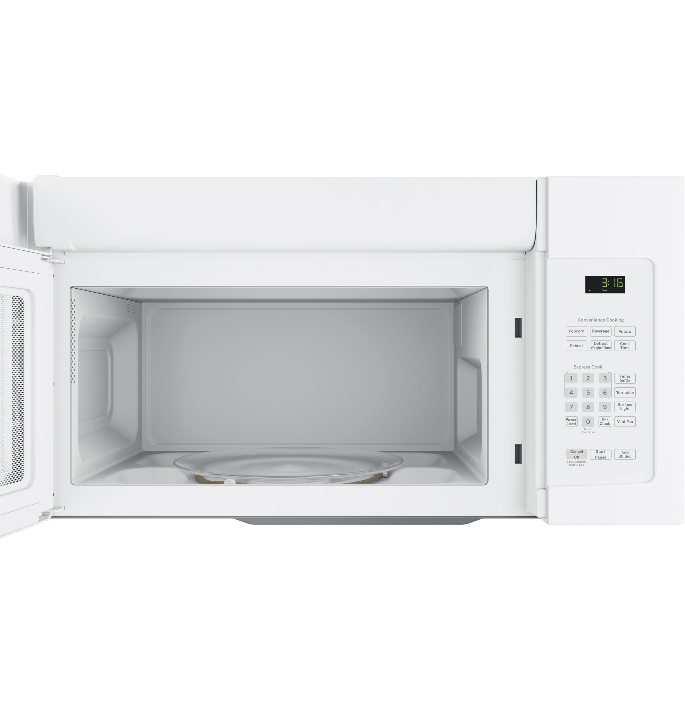 GE 1 6 cu ft 1000 Watt Over the Range Microwave White