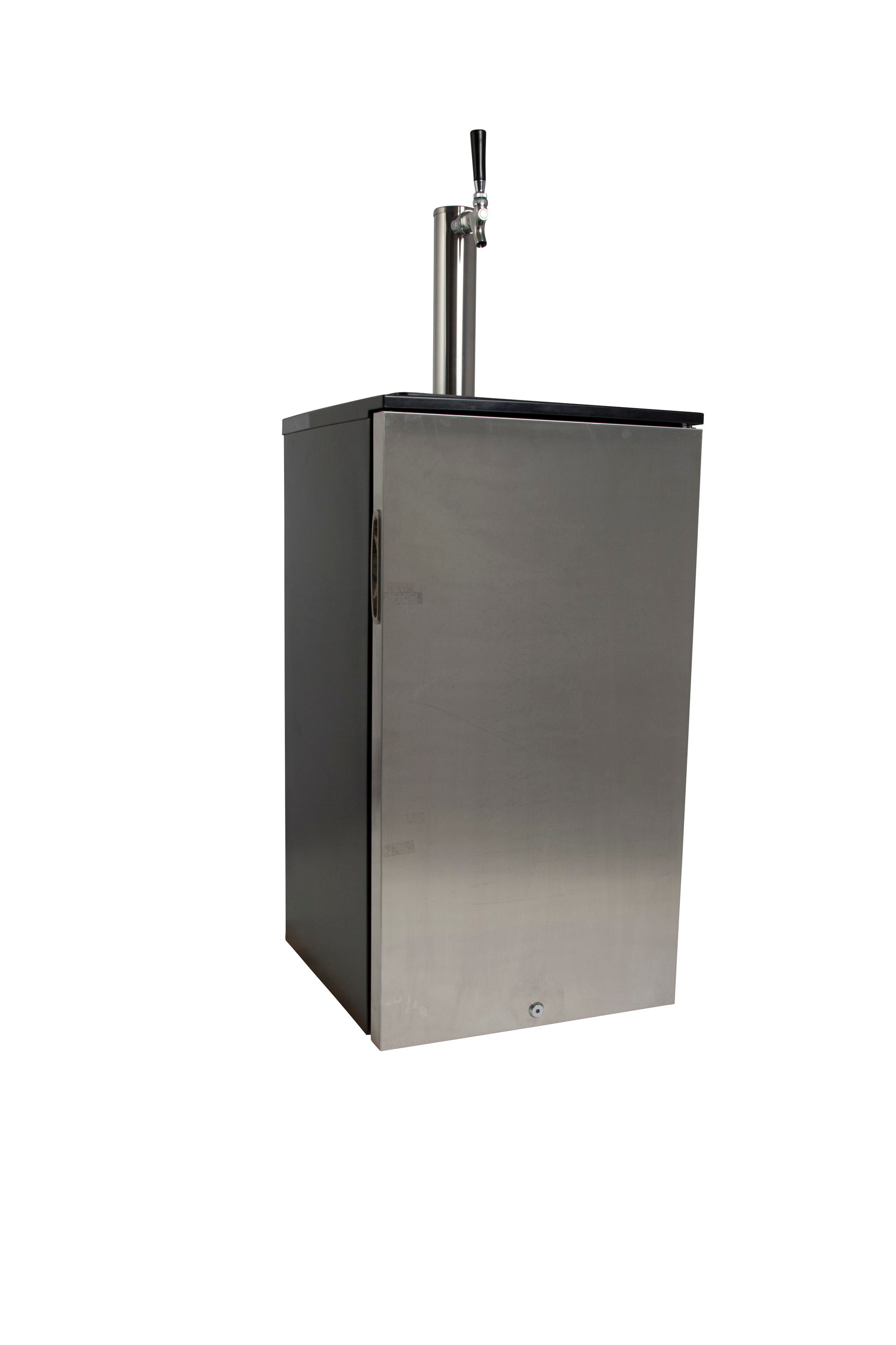 EdgeStar Single tap Sixth-barrel keg Black cabinet stainless steel Door Digital Freestanding Beer kegerator