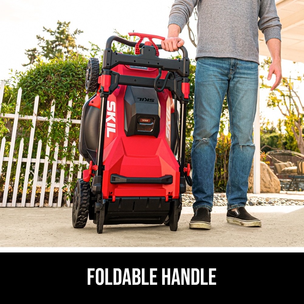 SKIL PWR CORE 40-volt, 20-in Self-Propelled Battery Walk Mower with (1) 6 Ah Battery Included