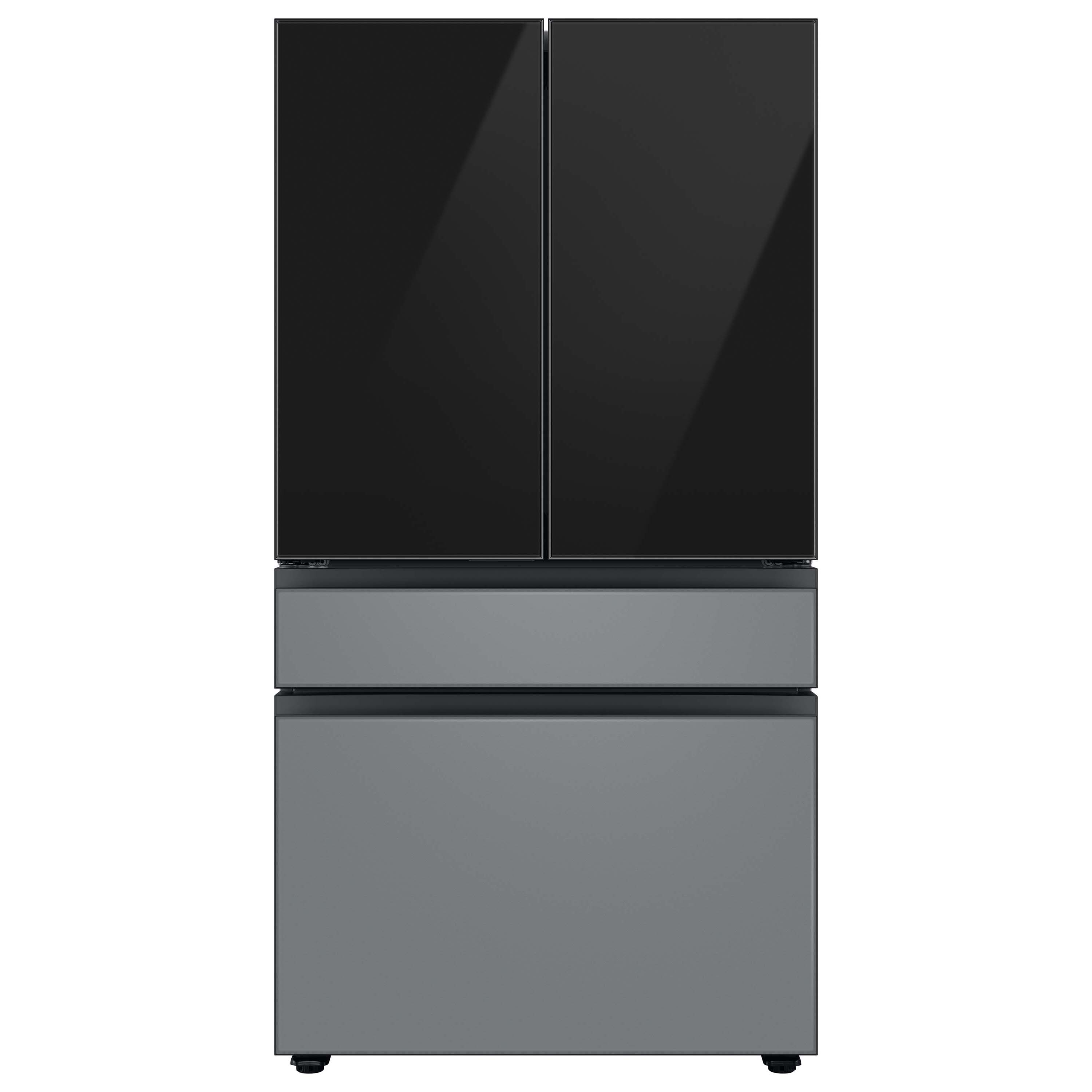 Samsung Bespoke 4-door French Door Refrigerator Top Panel In Charcoal Glass