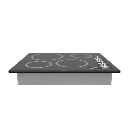 Bosch 500 Series 24-in 4 burners Smooth Surface (Radiant) Black Electric Cooktop